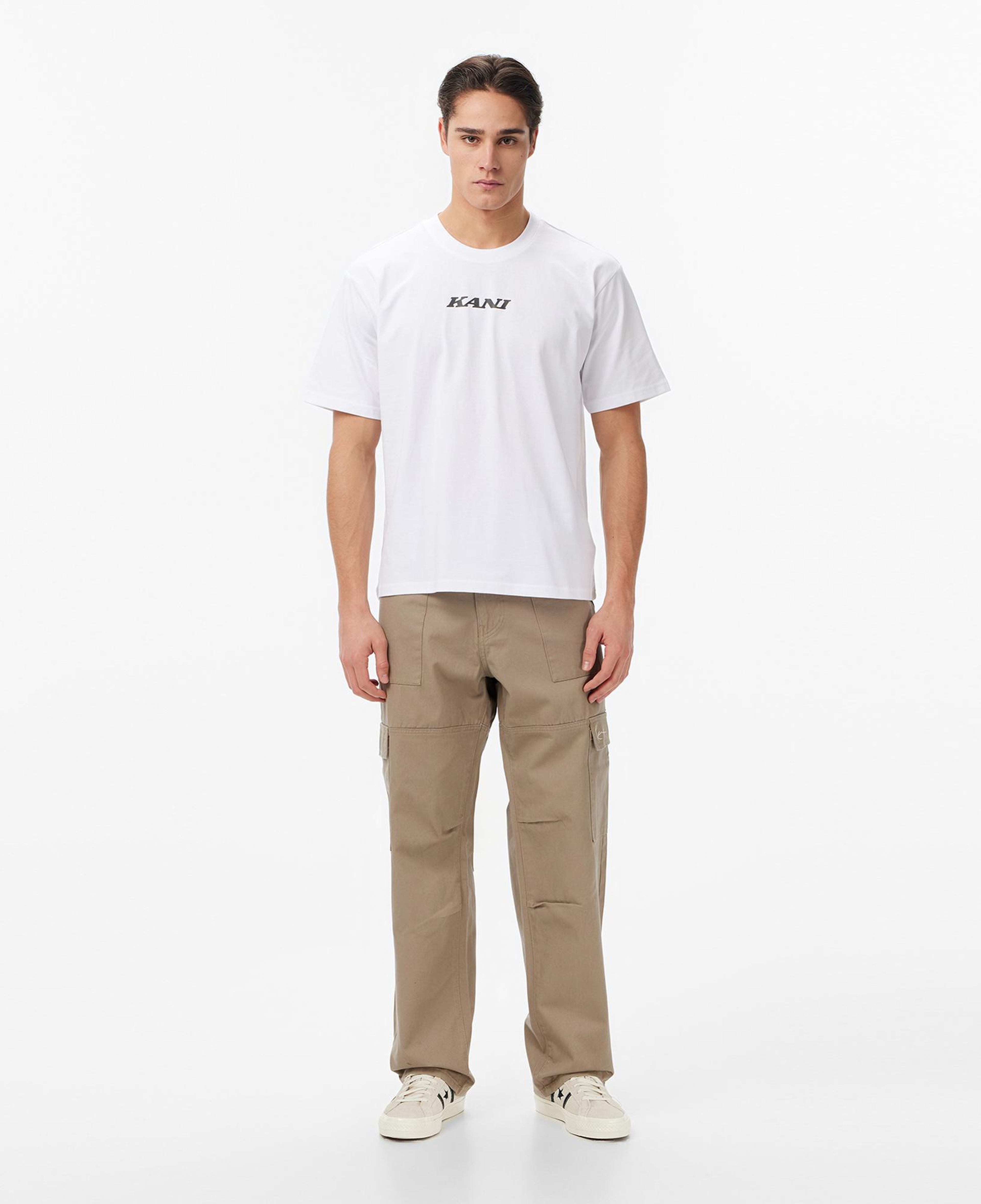 Karl Kani Retro Patch Print Erkek Beyaz T-Shirt