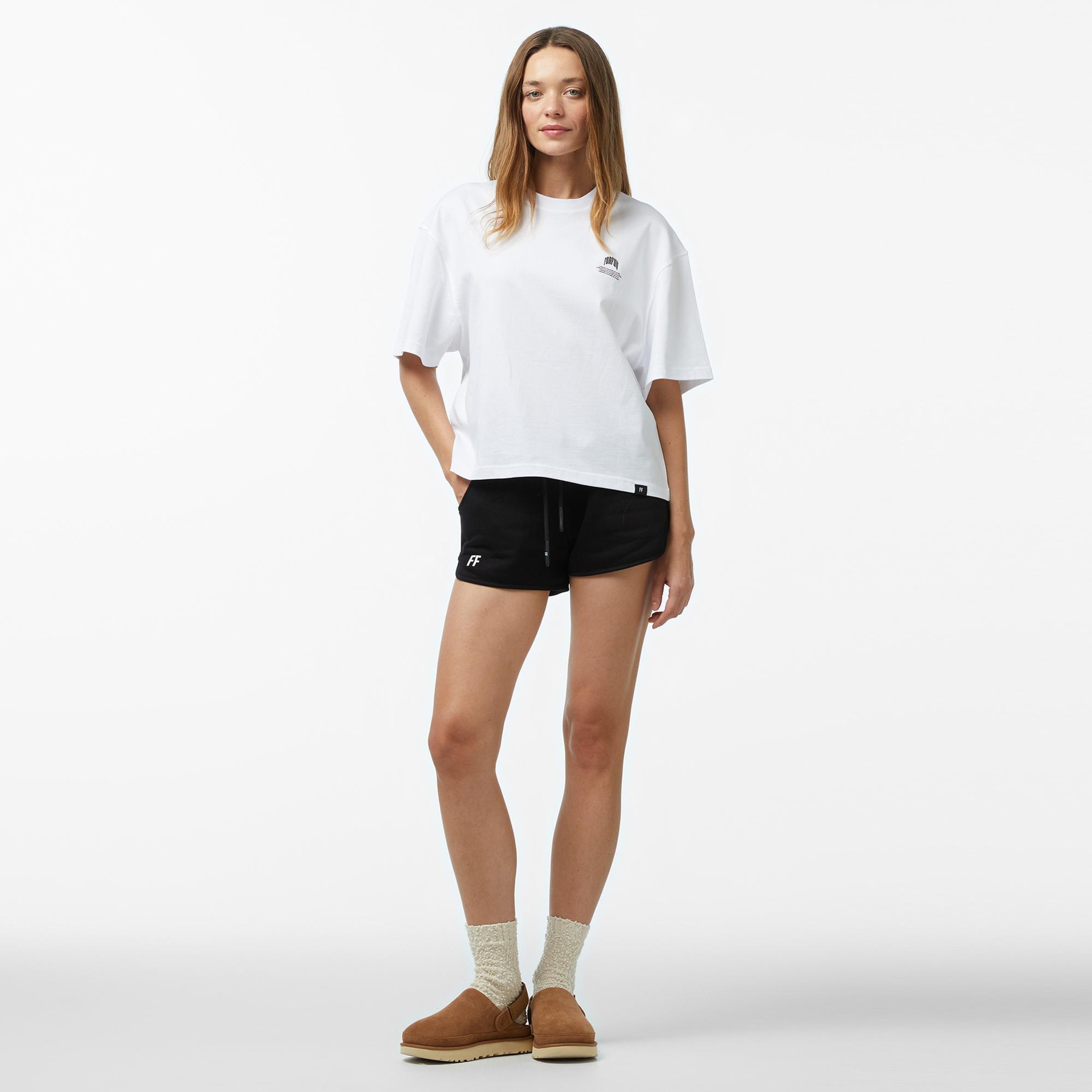 Forfun For Fun Neue - Oversize Kadın Beyaz T-Shirt