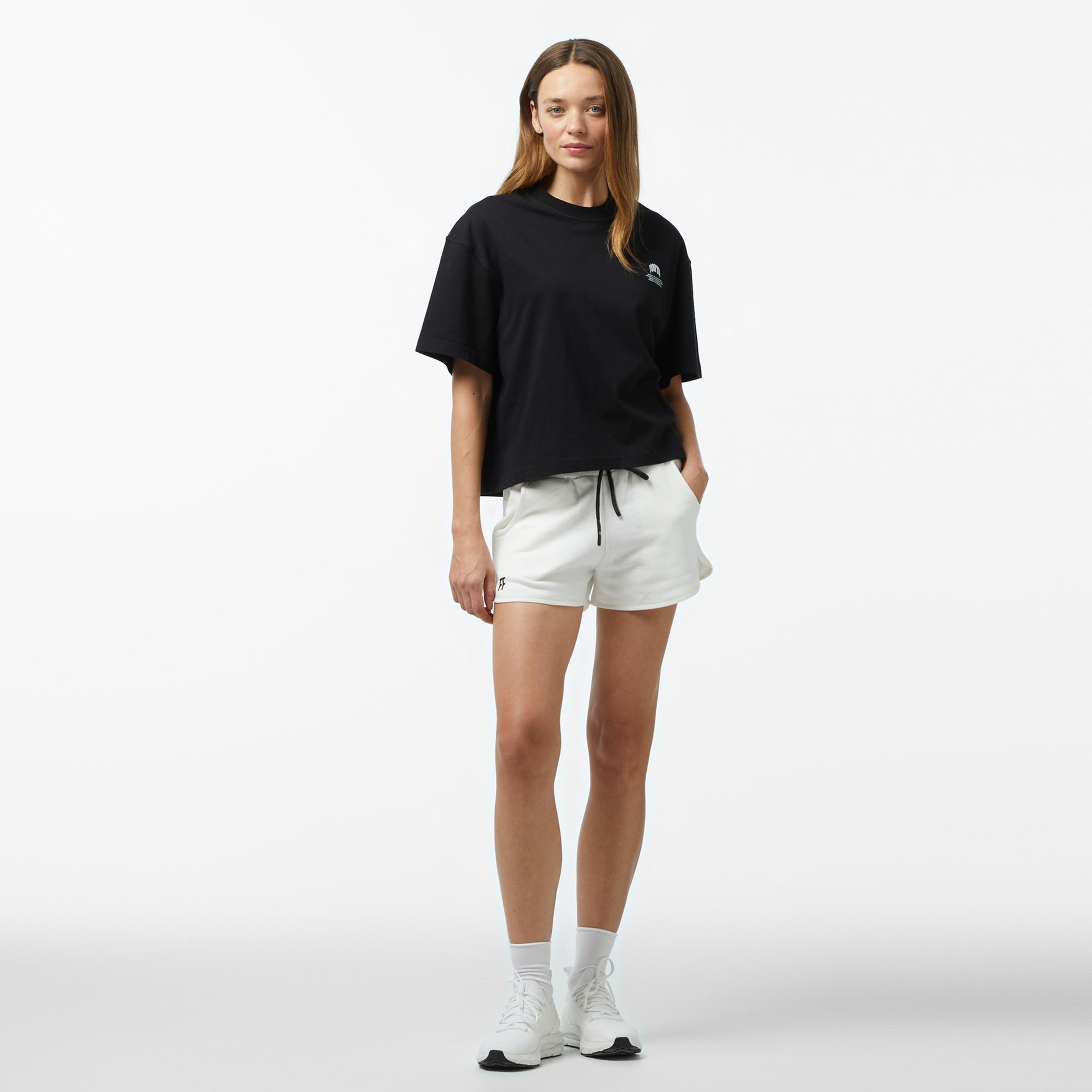 Forfun For Fun Neue - Oversize Kadın Siyah T-Shirt