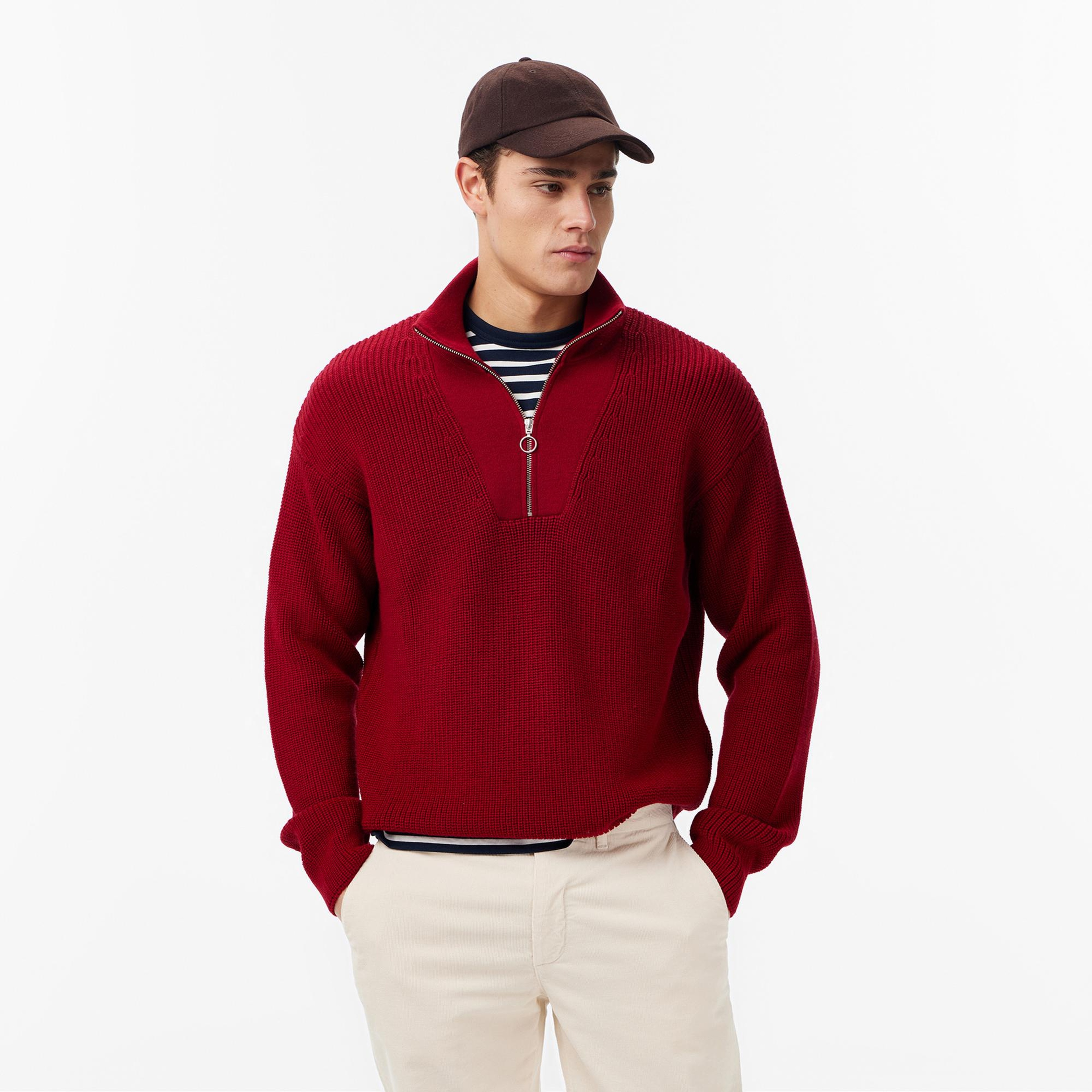 Les Benjamins Regular Fit Erkek Kırmızı Sweatshirt