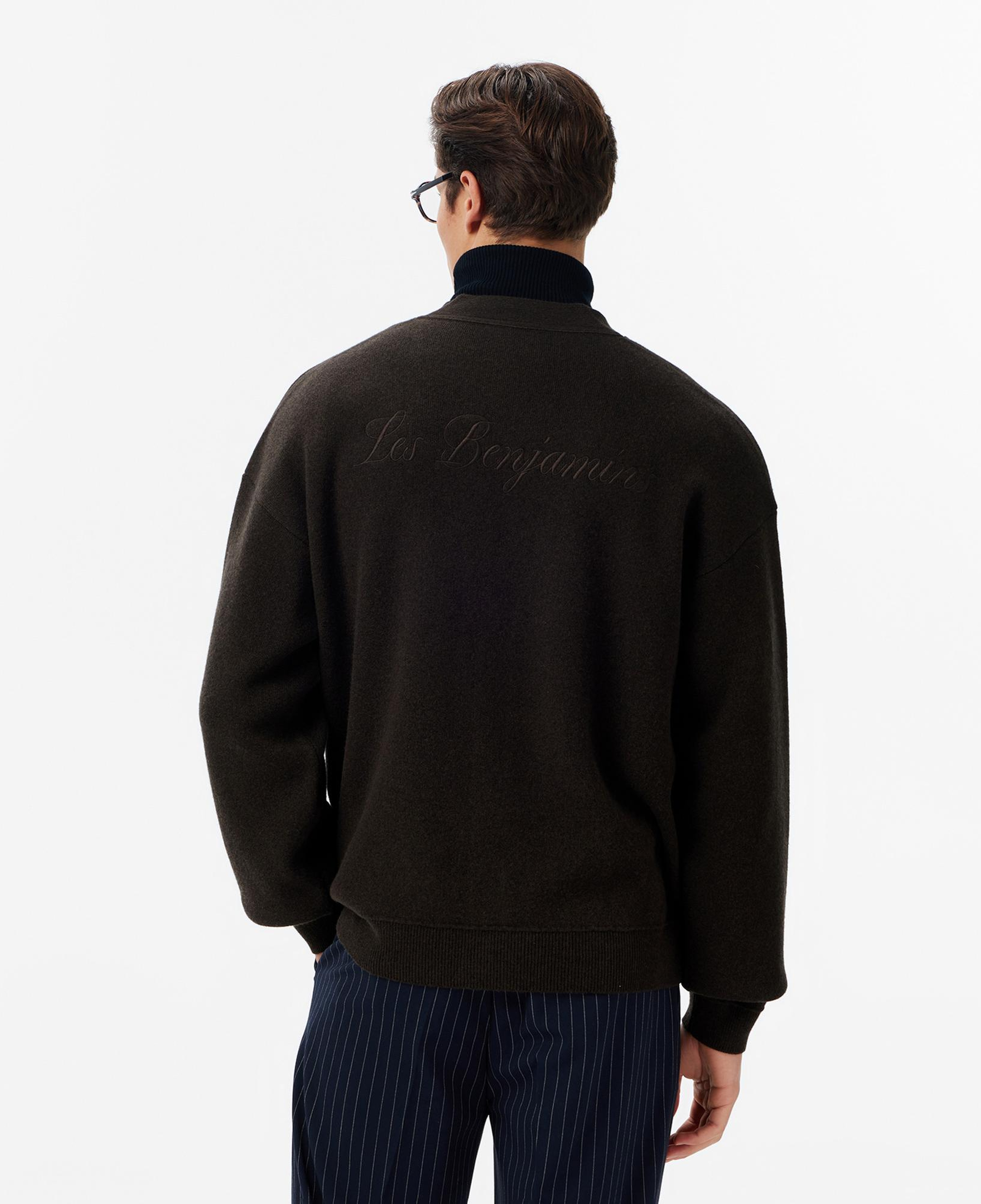 Les Benjamins Classic Fit Erkek Kahverengi Triko