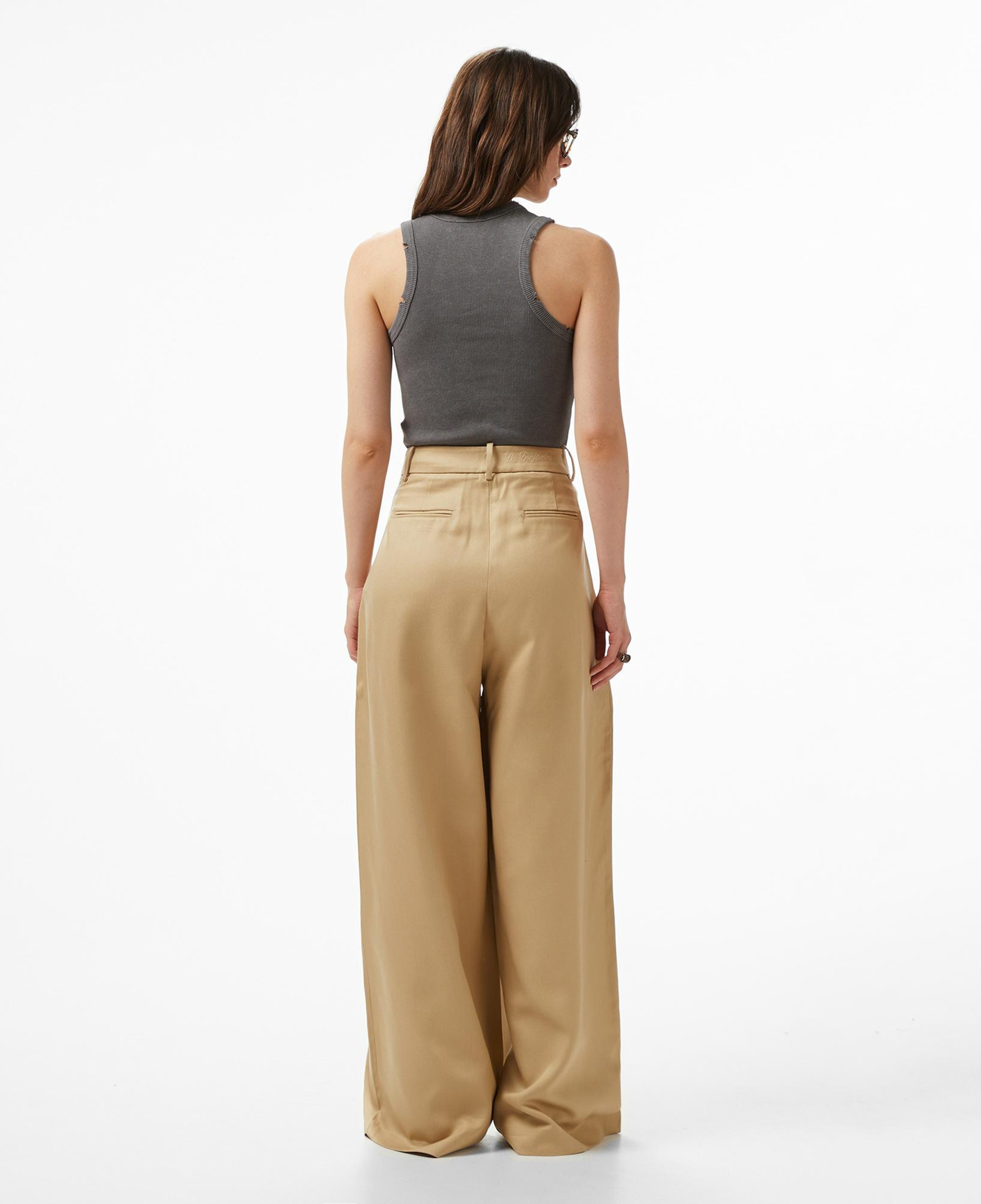 Les Benjamins Regular Fit Kadın Bej Pantolon