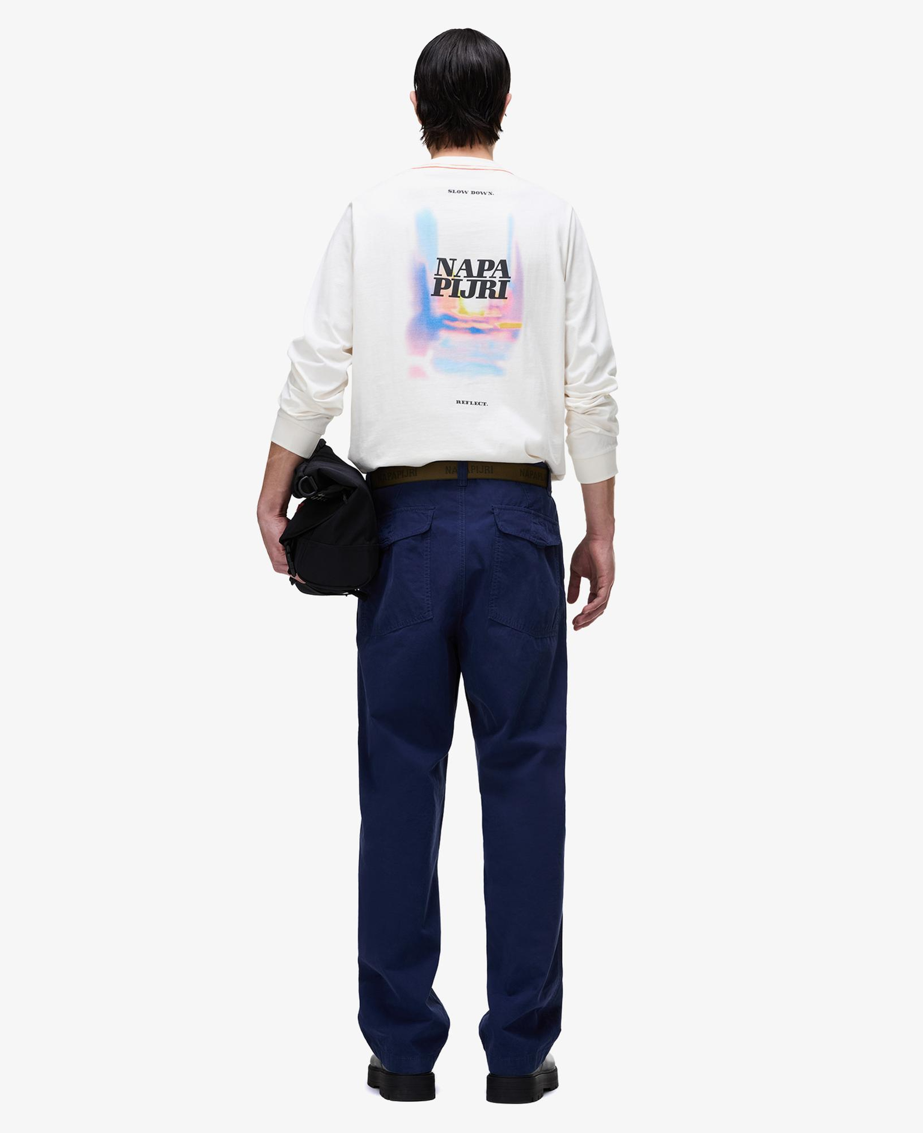 Napapijri S-Lodestar Erkek Beyaz T-Shirt