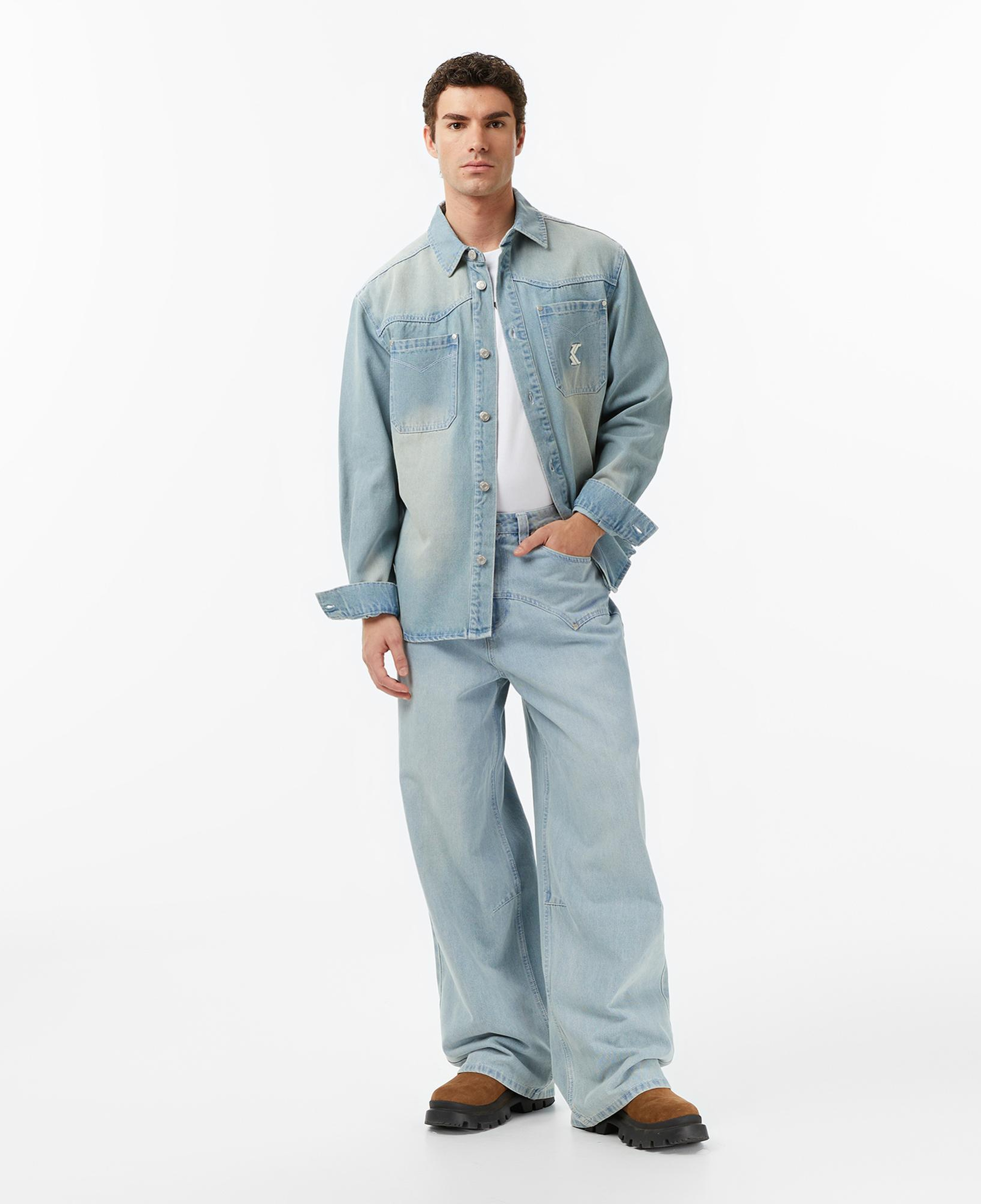 Karl Kani OG Western Denim Erkek Mavi Ceket