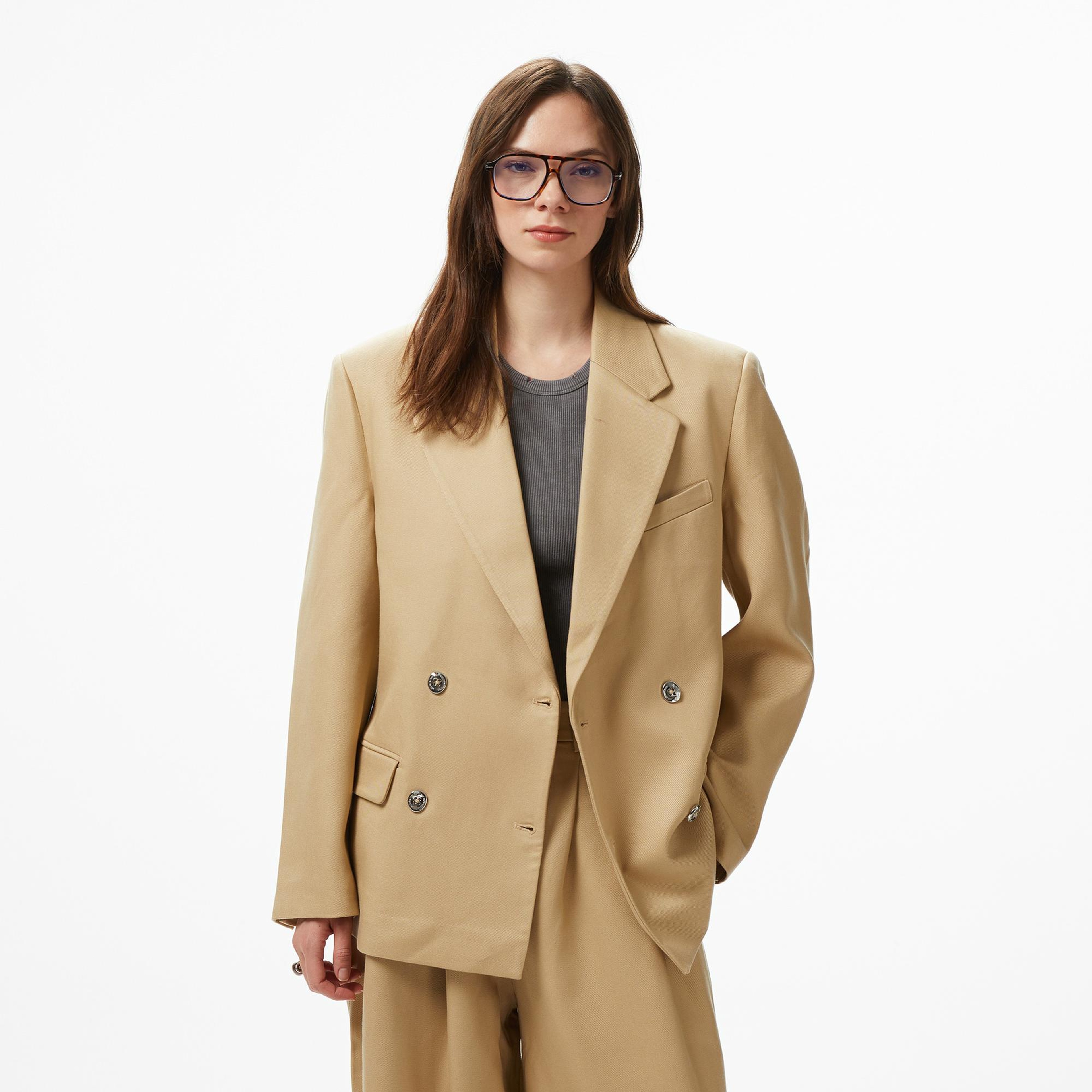 Les Benjamins Regular Fit Kadın Bej Ceket