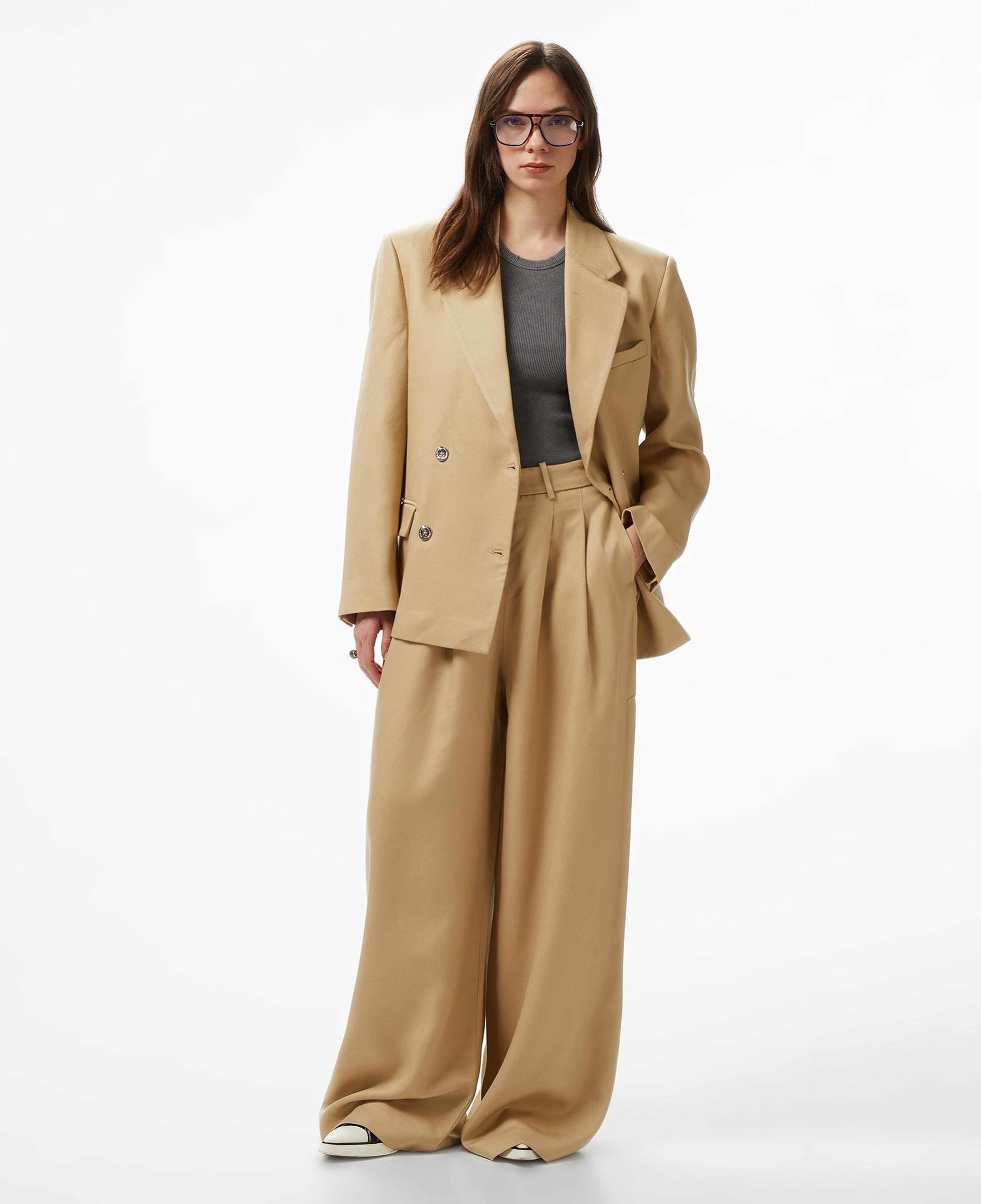 Les Benjamins Regular Fit Kadın Bej Ceket