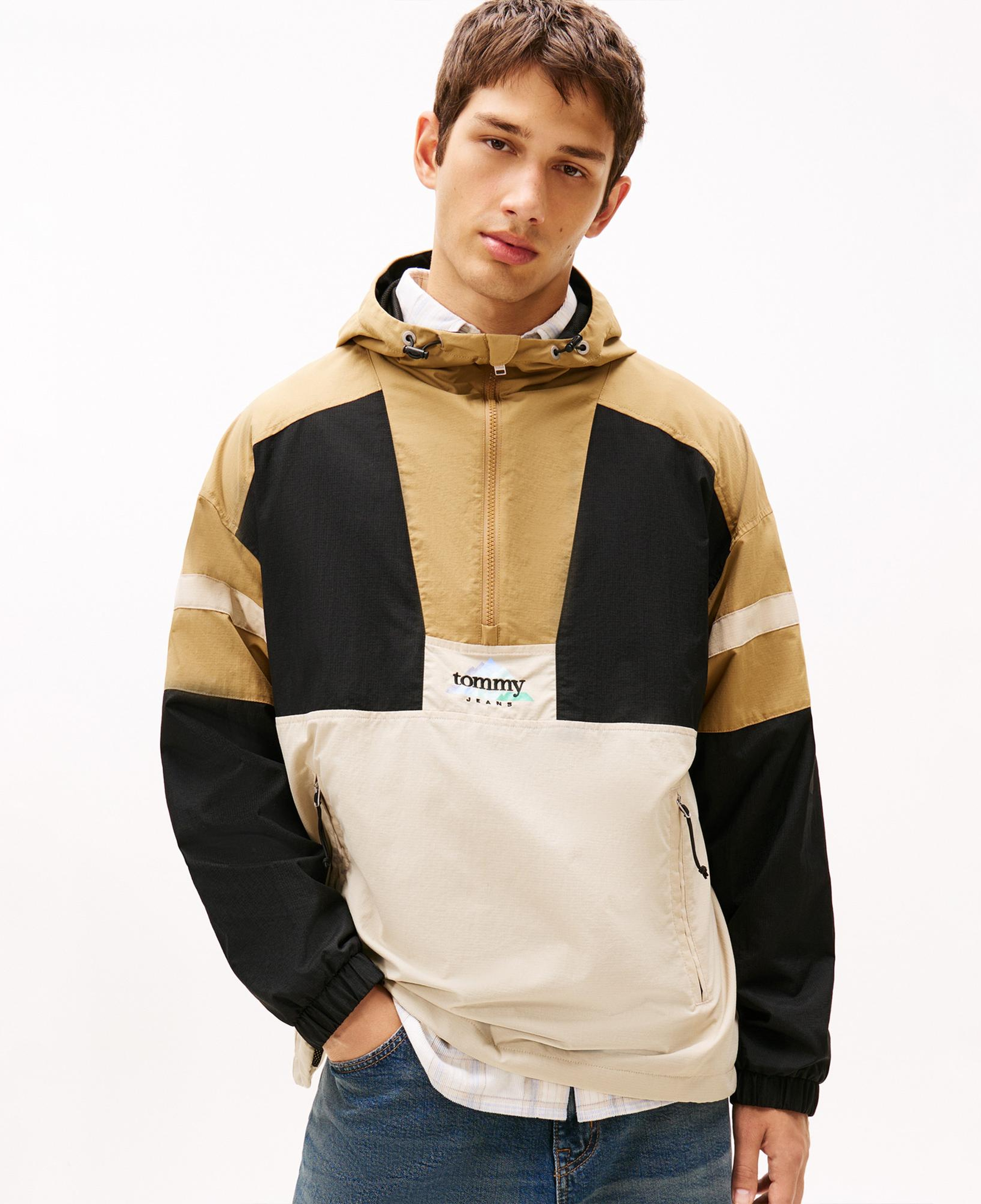 Tommy Hilfiger Light Weight Nylon Anorak Erkek Bej Ceket