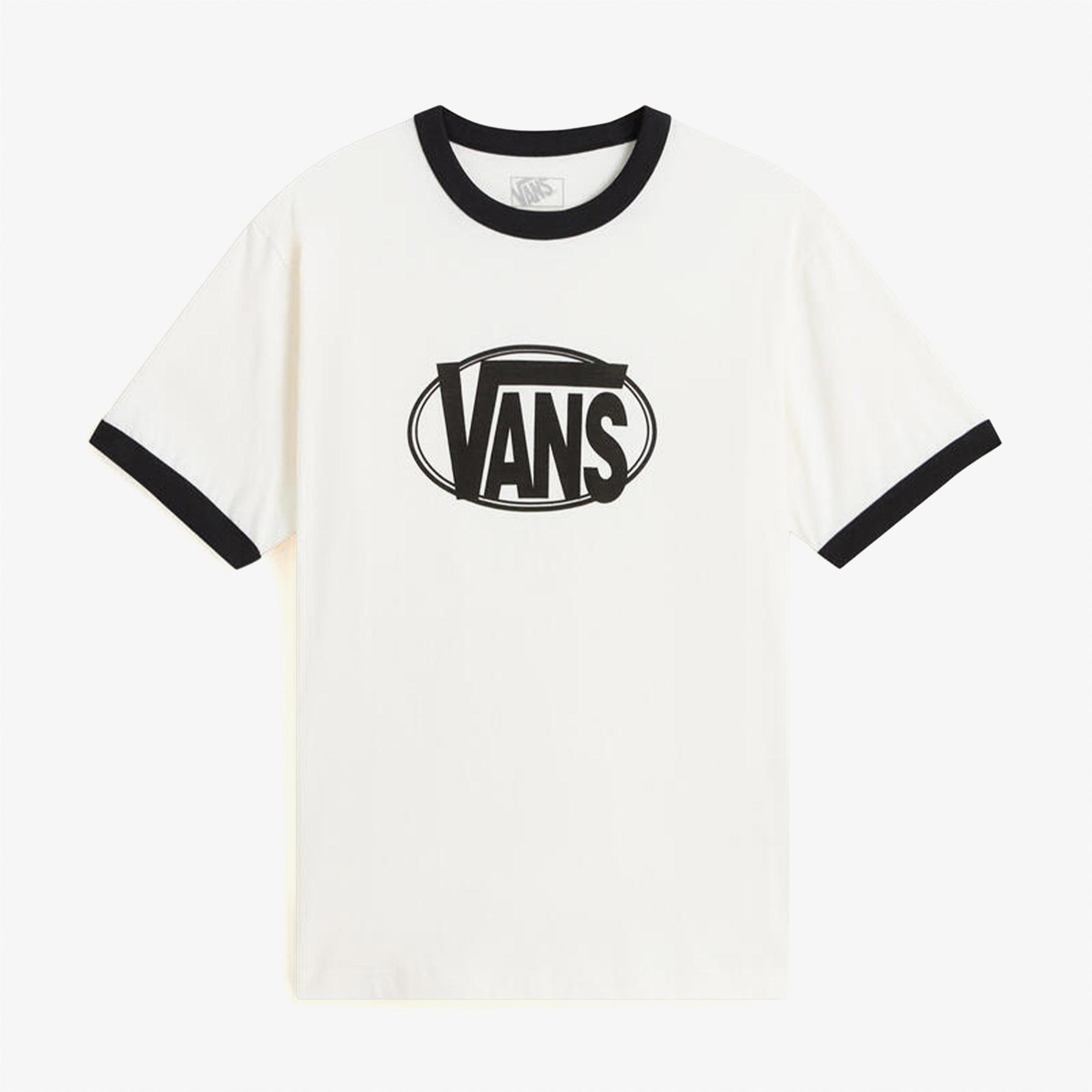 Vans Center Chest Ringer Erkek Beyaz T-Shirt