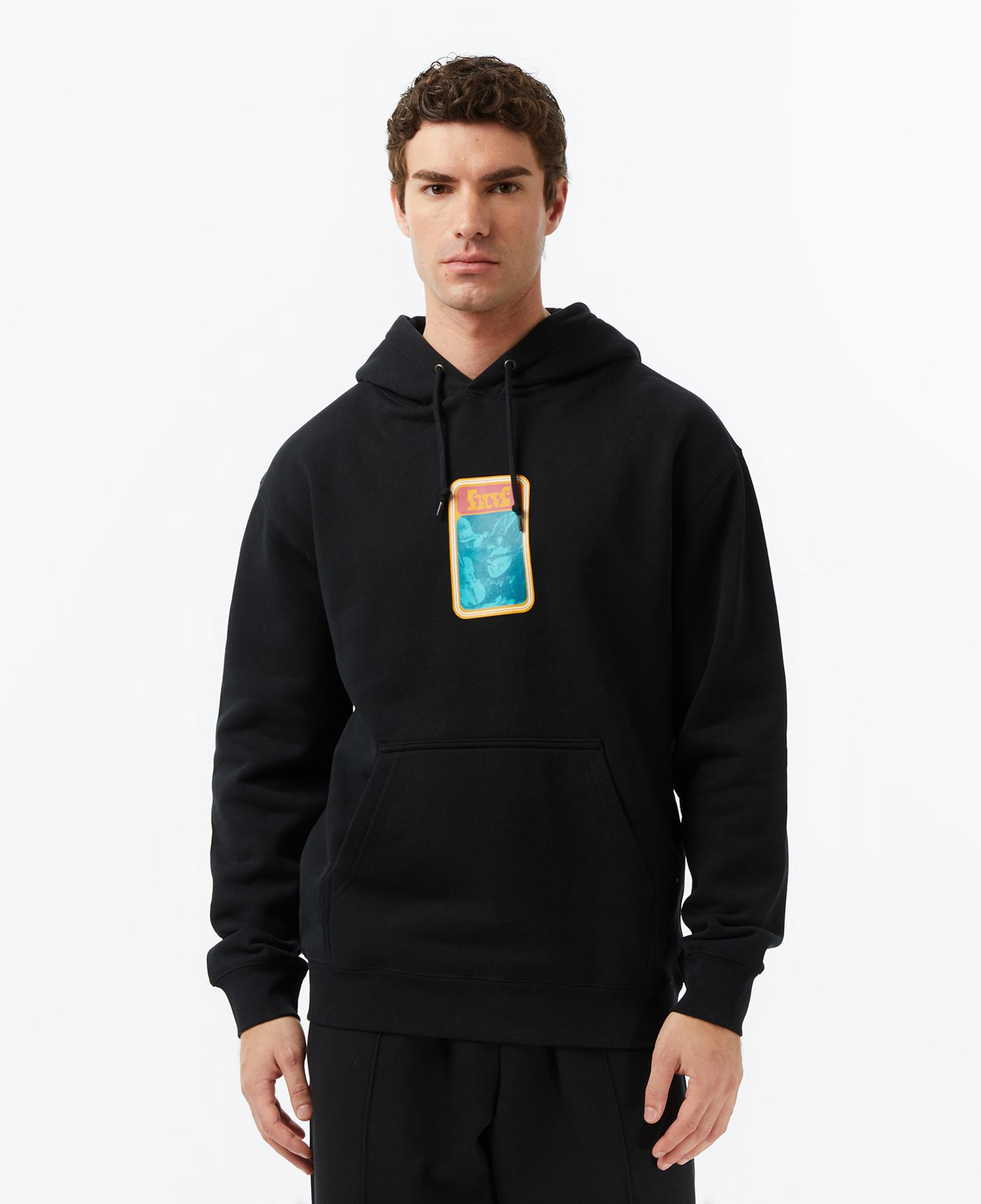 Huf Backstreet Angels Pullover Erkek Siyah Hoodie