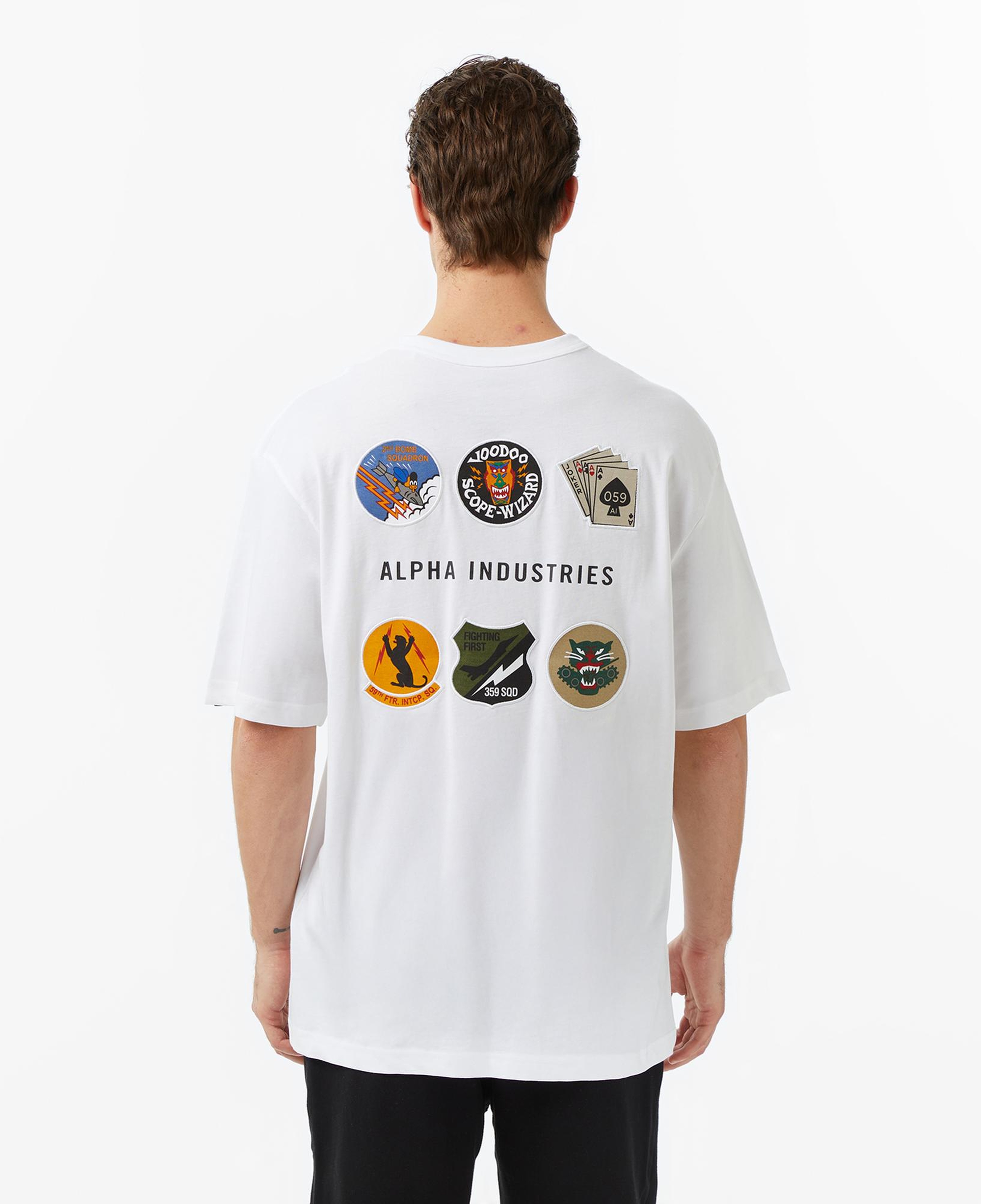 Alpha Indsutries Patched Erkek Beyaz T-Shirt