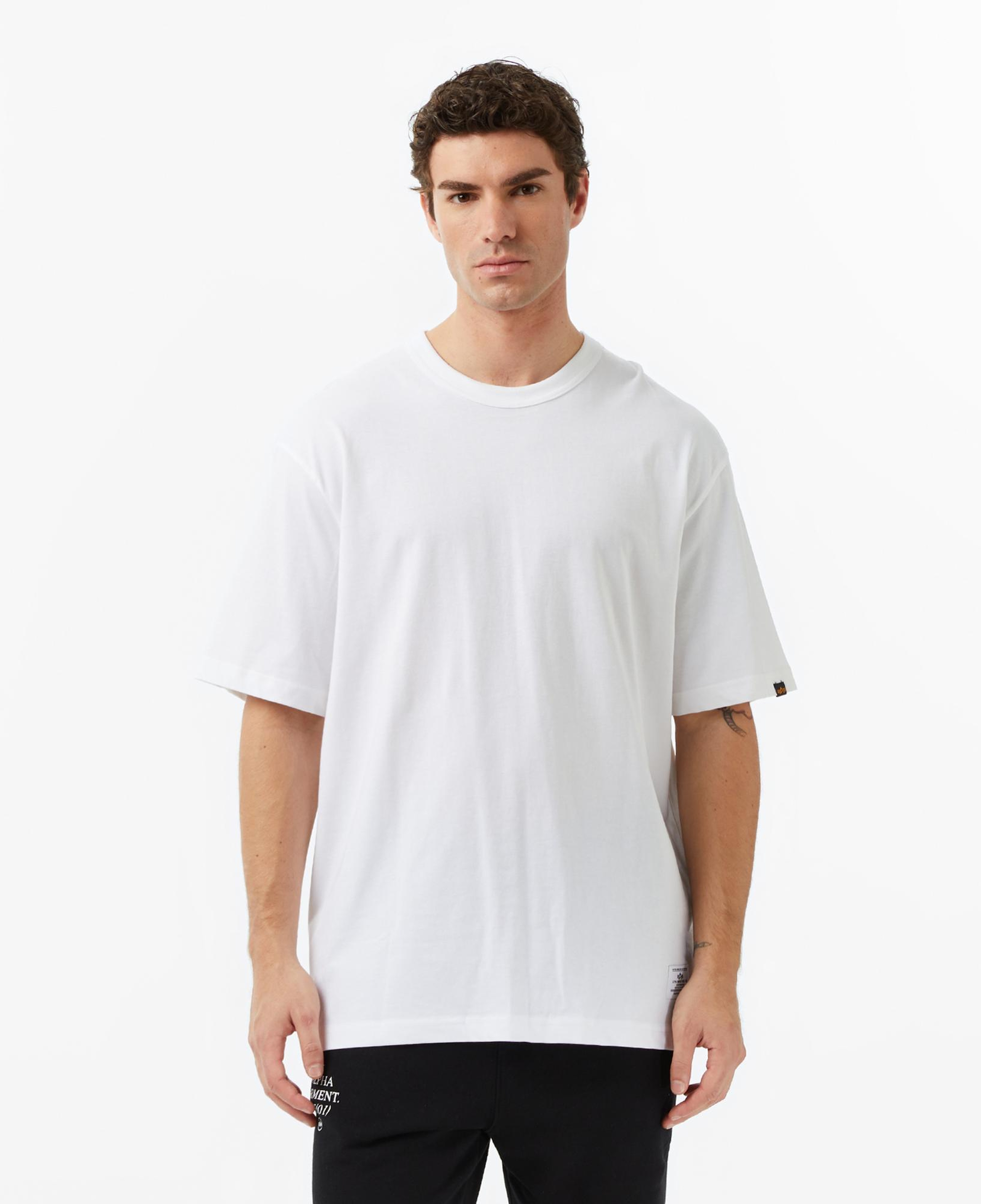 Alpha Indsutries Patched Erkek Beyaz T-Shirt