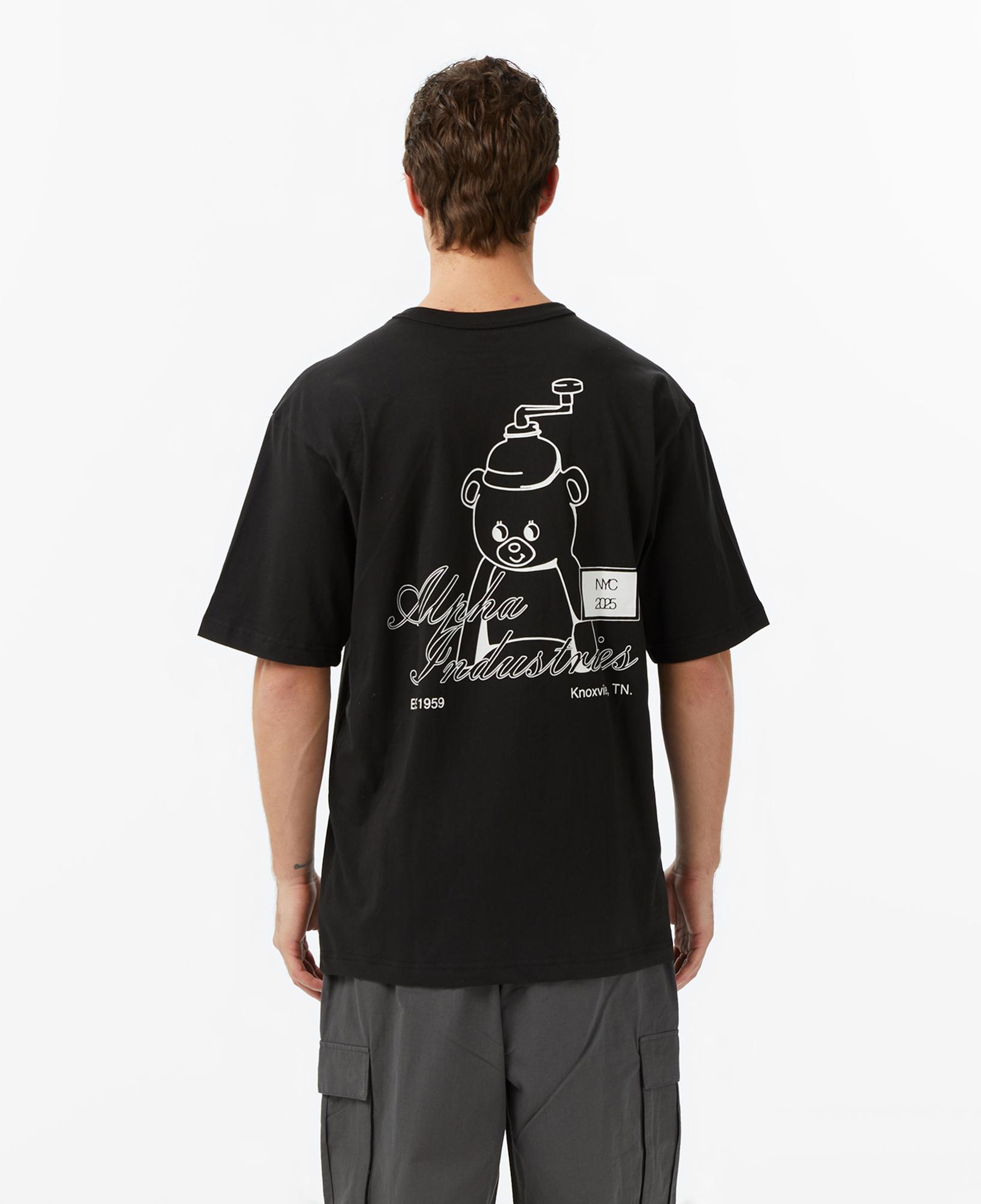 Alpha Industries Toy Bear Erkek Siyah T-Shirt