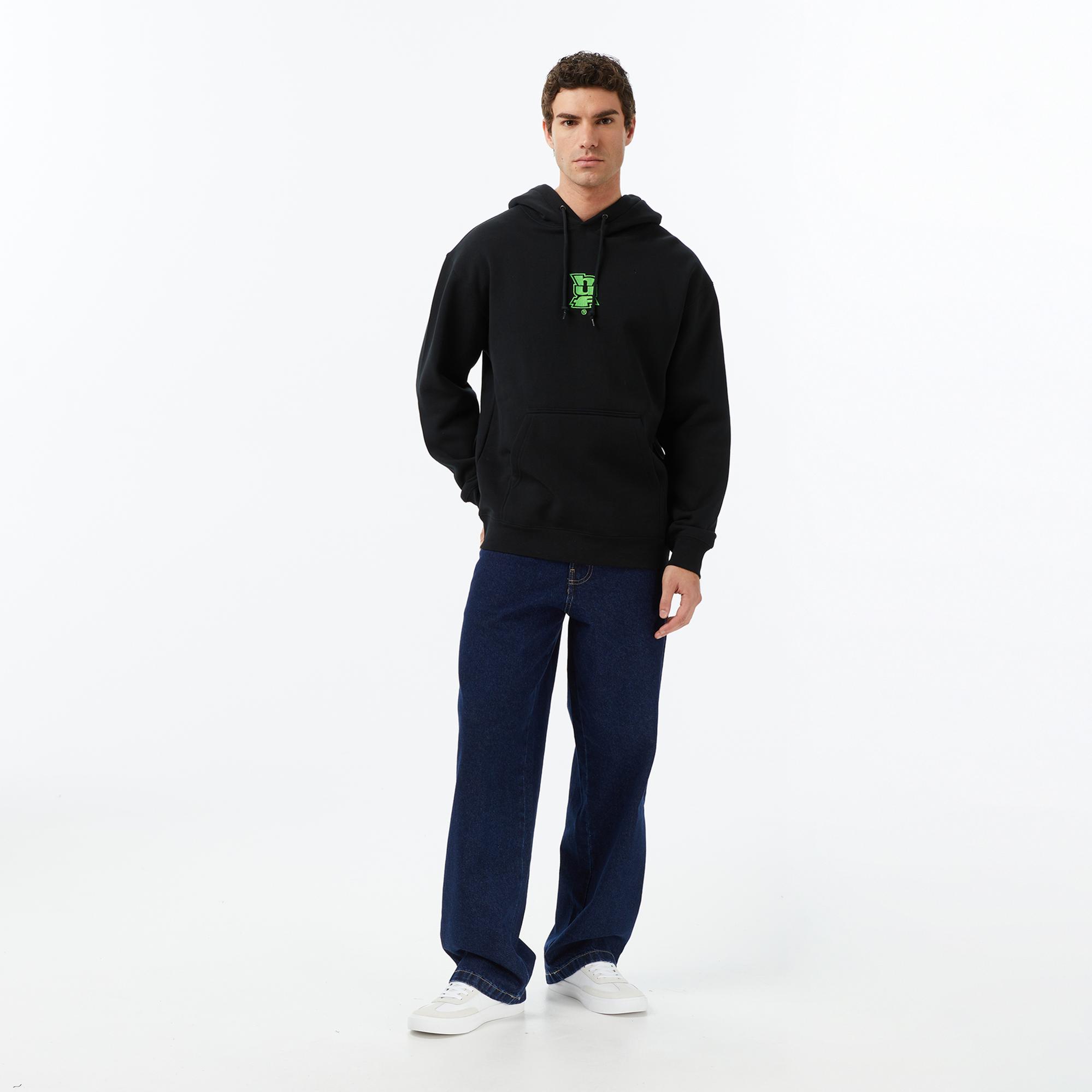 Huf Megablast Pullover Erkek Siyah Hoodie