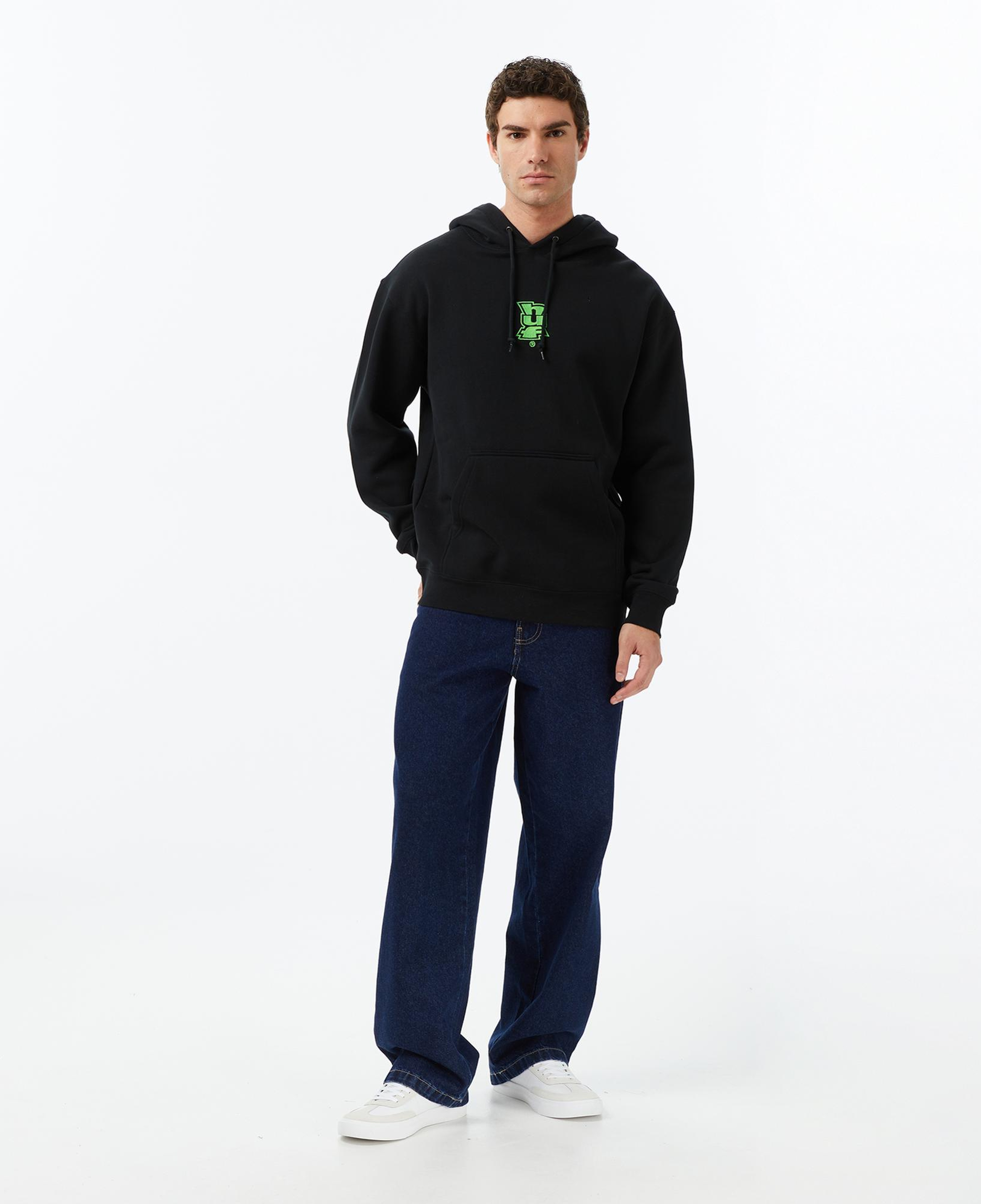 Huf Megablast Pullover Erkek Siyah Hoodie