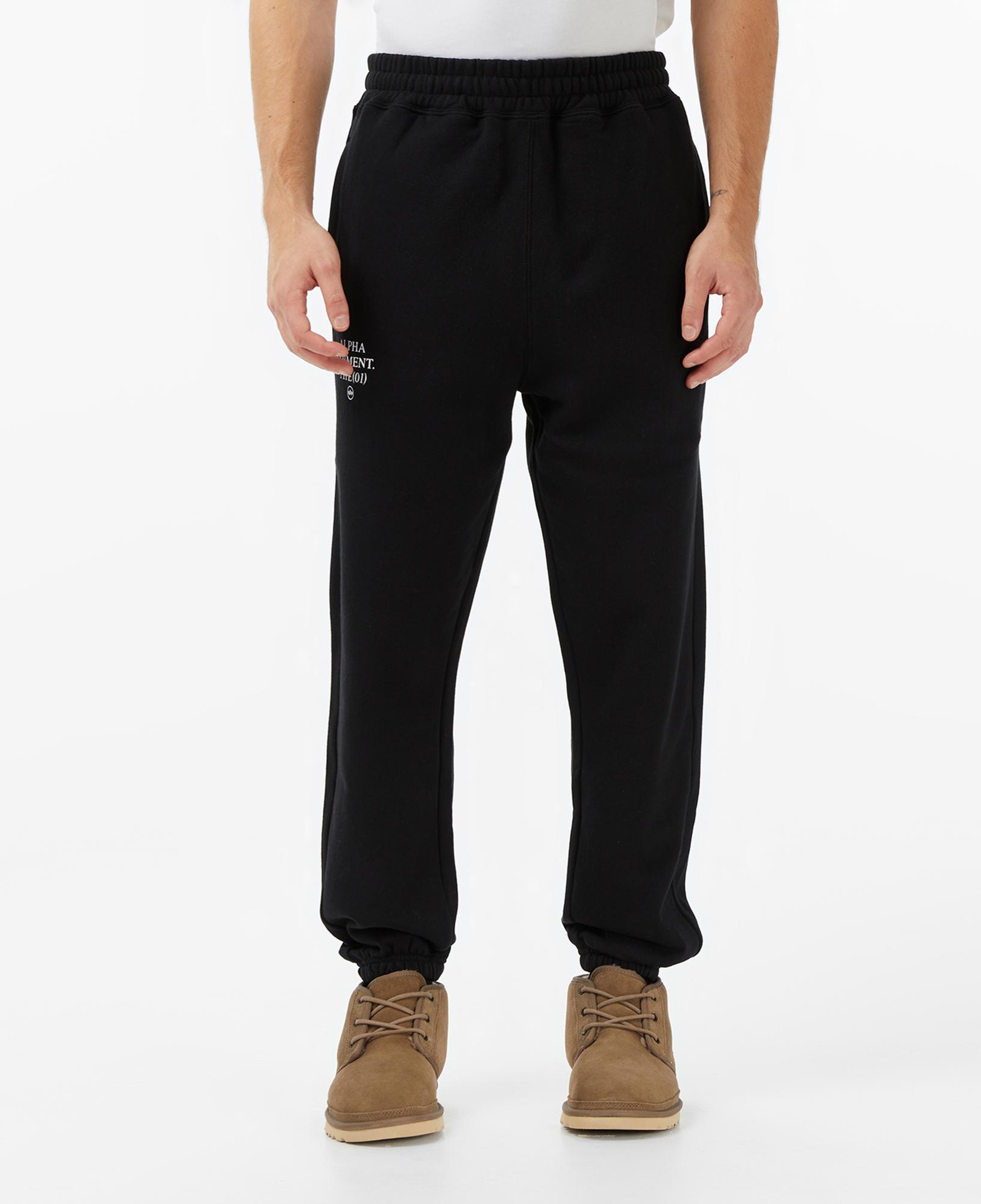 Alpha Industries Uniform Relaxed Fit Erkek Siyah Eşofman Altı