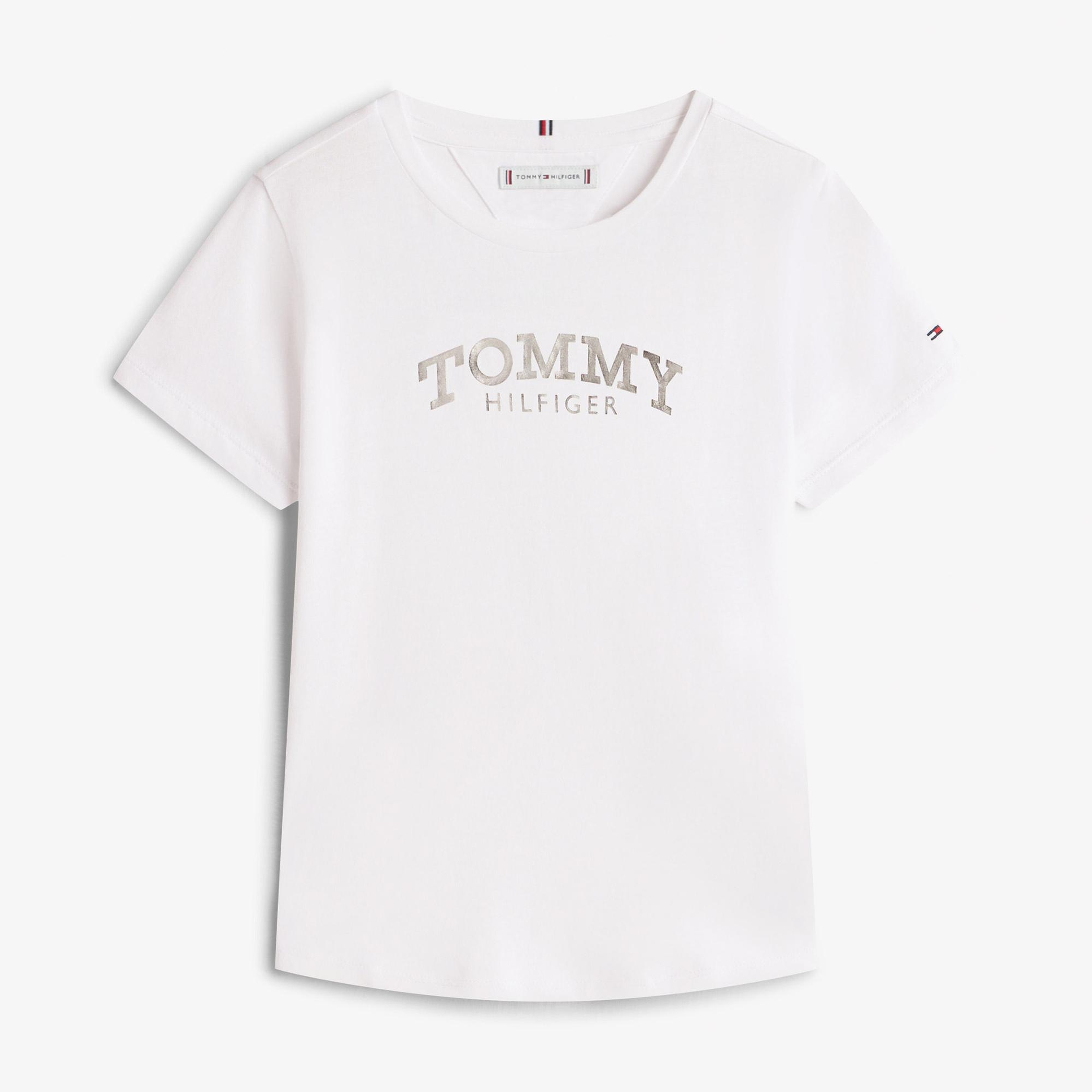 Tommy Hilfiger Tommy Foil Çocuk Beyaz T-Shirt