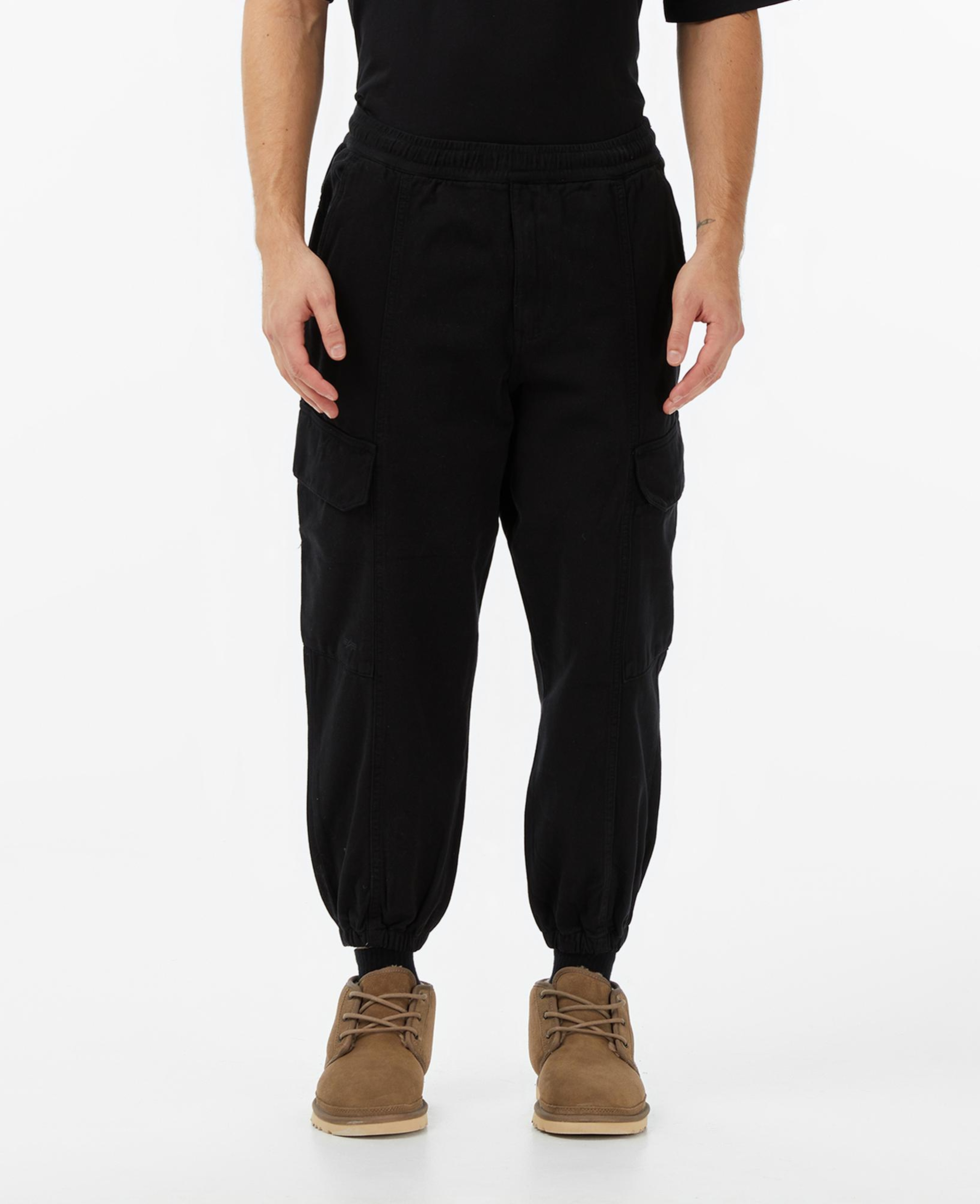 Alpha Industries Uniform Erkek Siyah Kargo Eşofman Altı