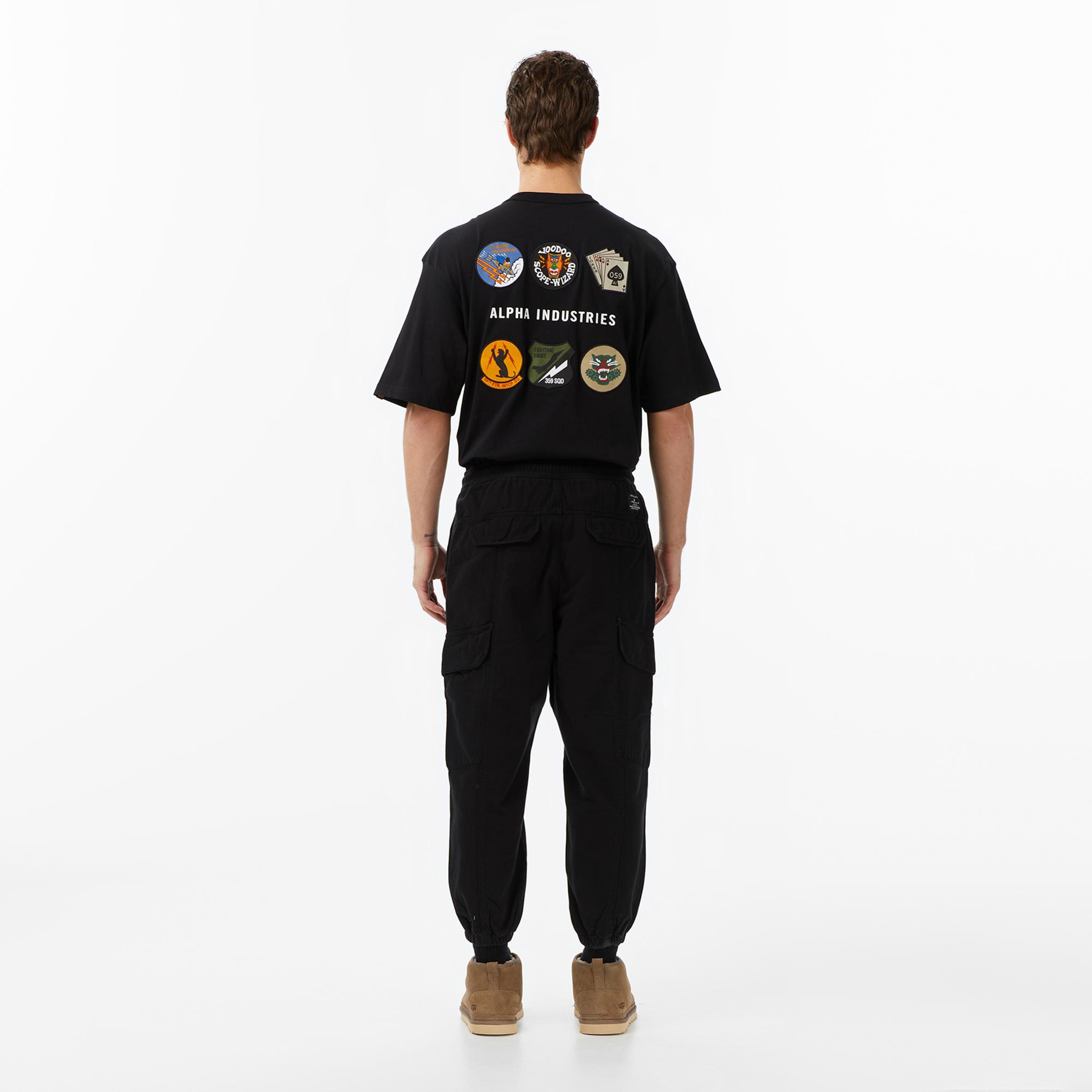 Alpha Industries Uniform Erkek Siyah Kargo Eşofman Altı