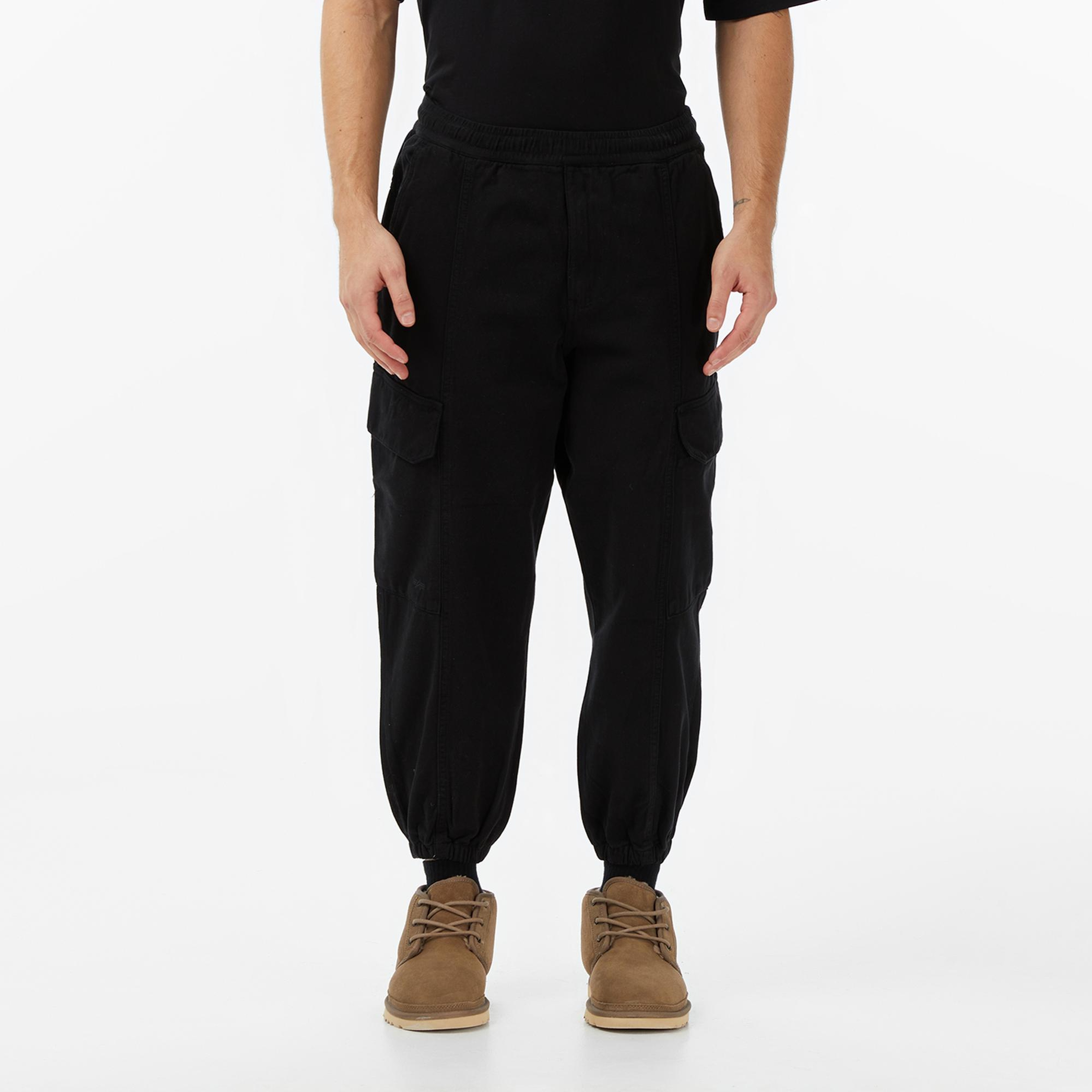 Alpha Industries Uniform Erkek Siyah Kargo Eşofman Altı