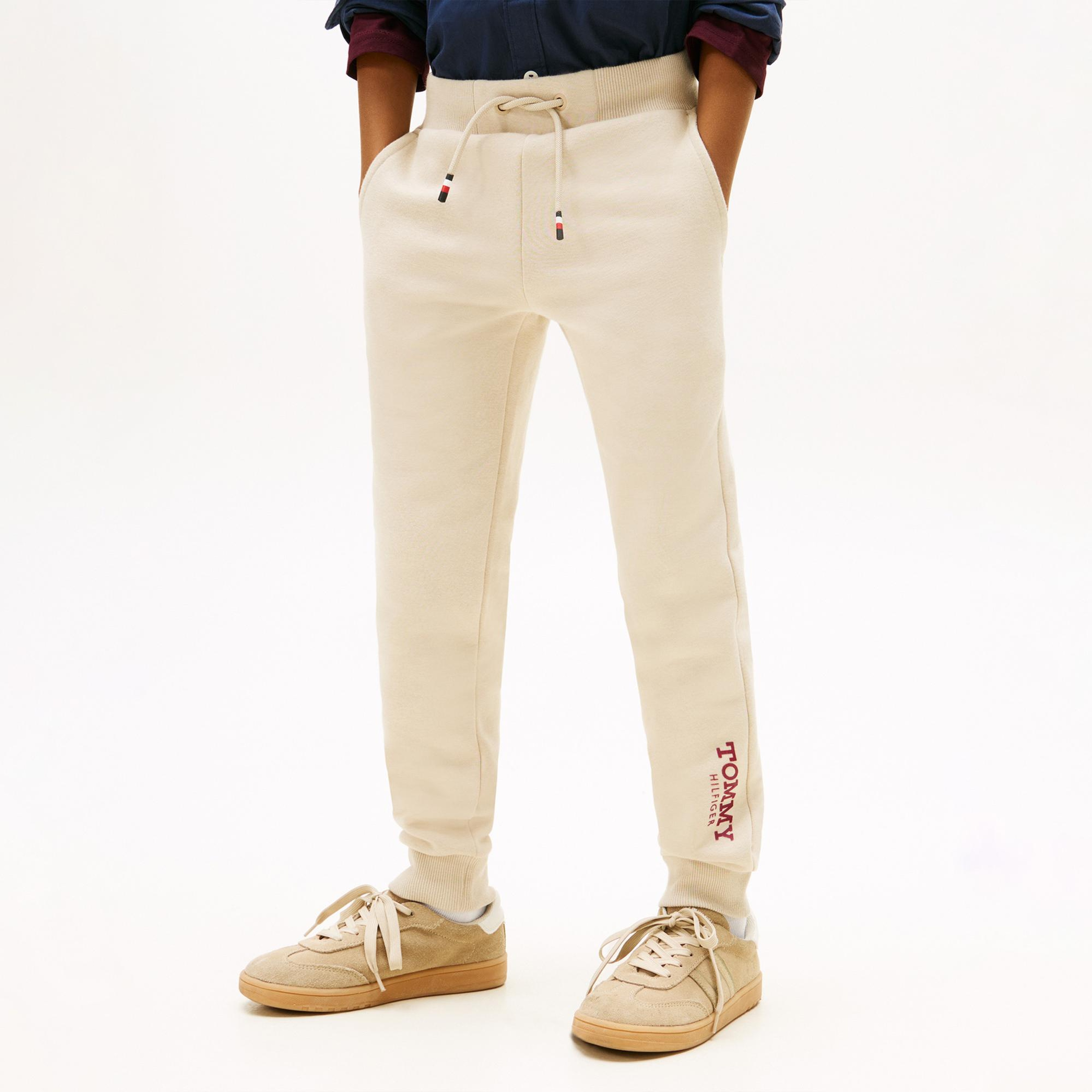 Tommy Hilfiger Monotype Print Graphic Çocuk Bej Eşofman Altı
