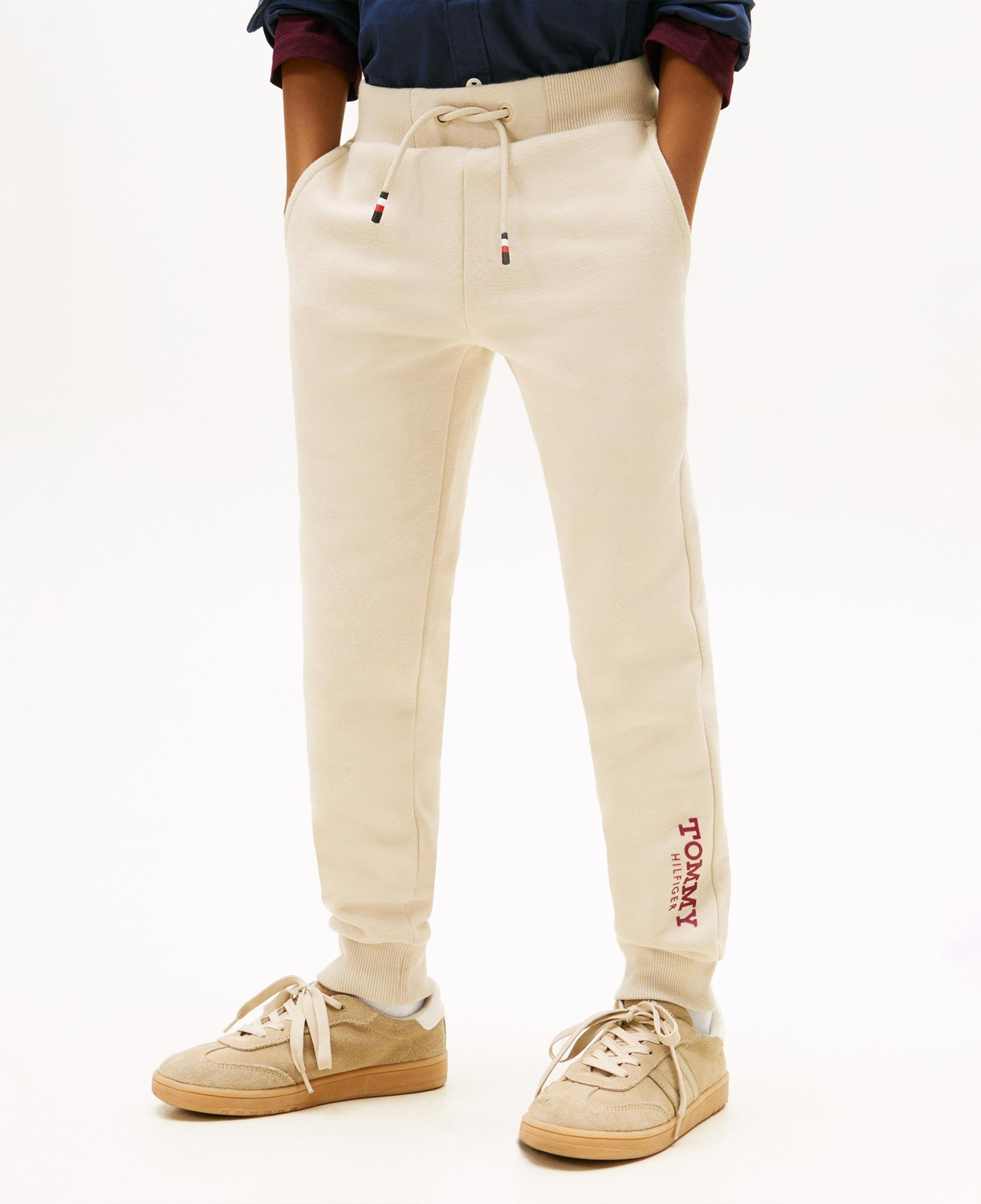 Tommy Hilfiger Monotype Print Graphic Çocuk Bej Eşofman Altı