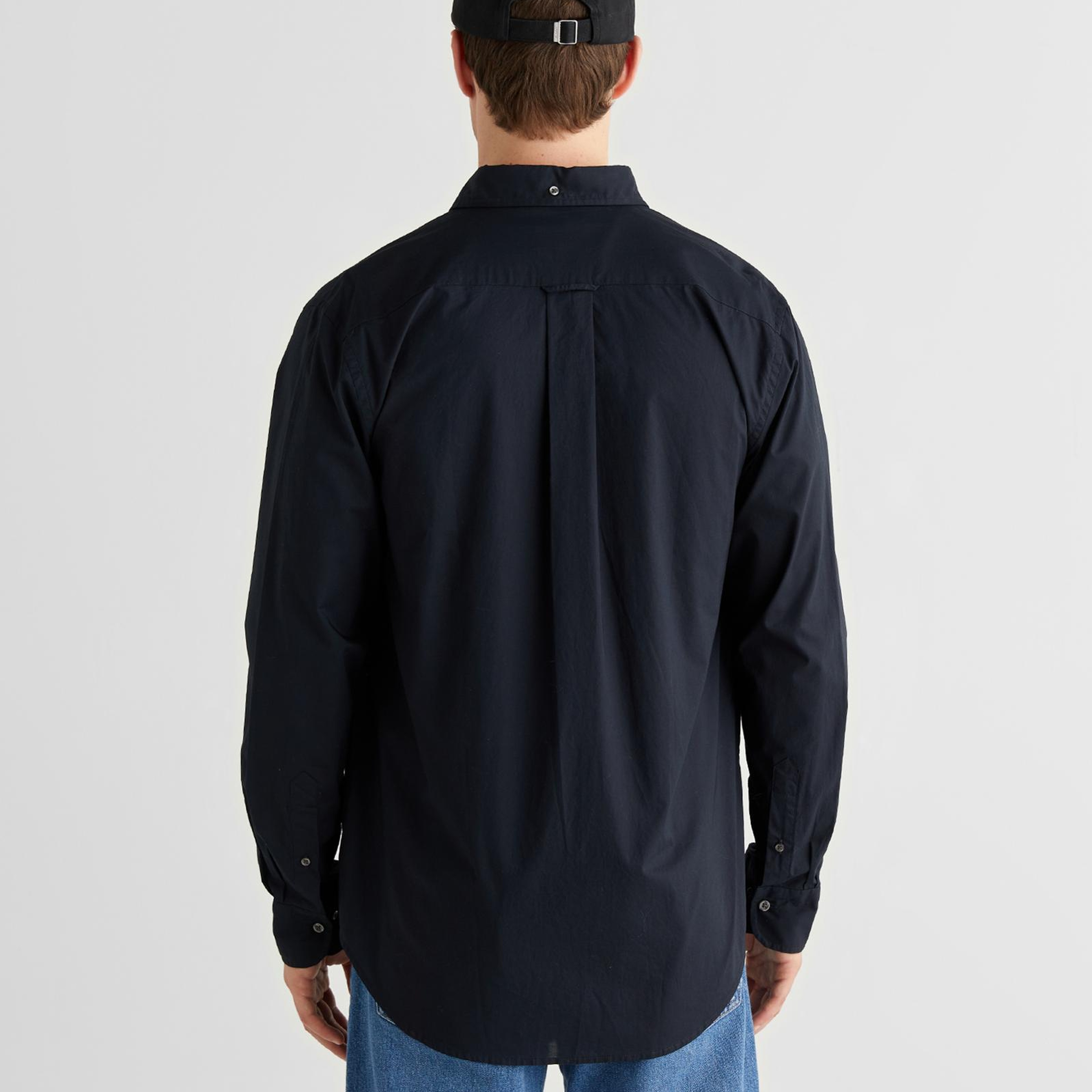 GANT Erkek Siyah Regular Fit Logolu Gömlek