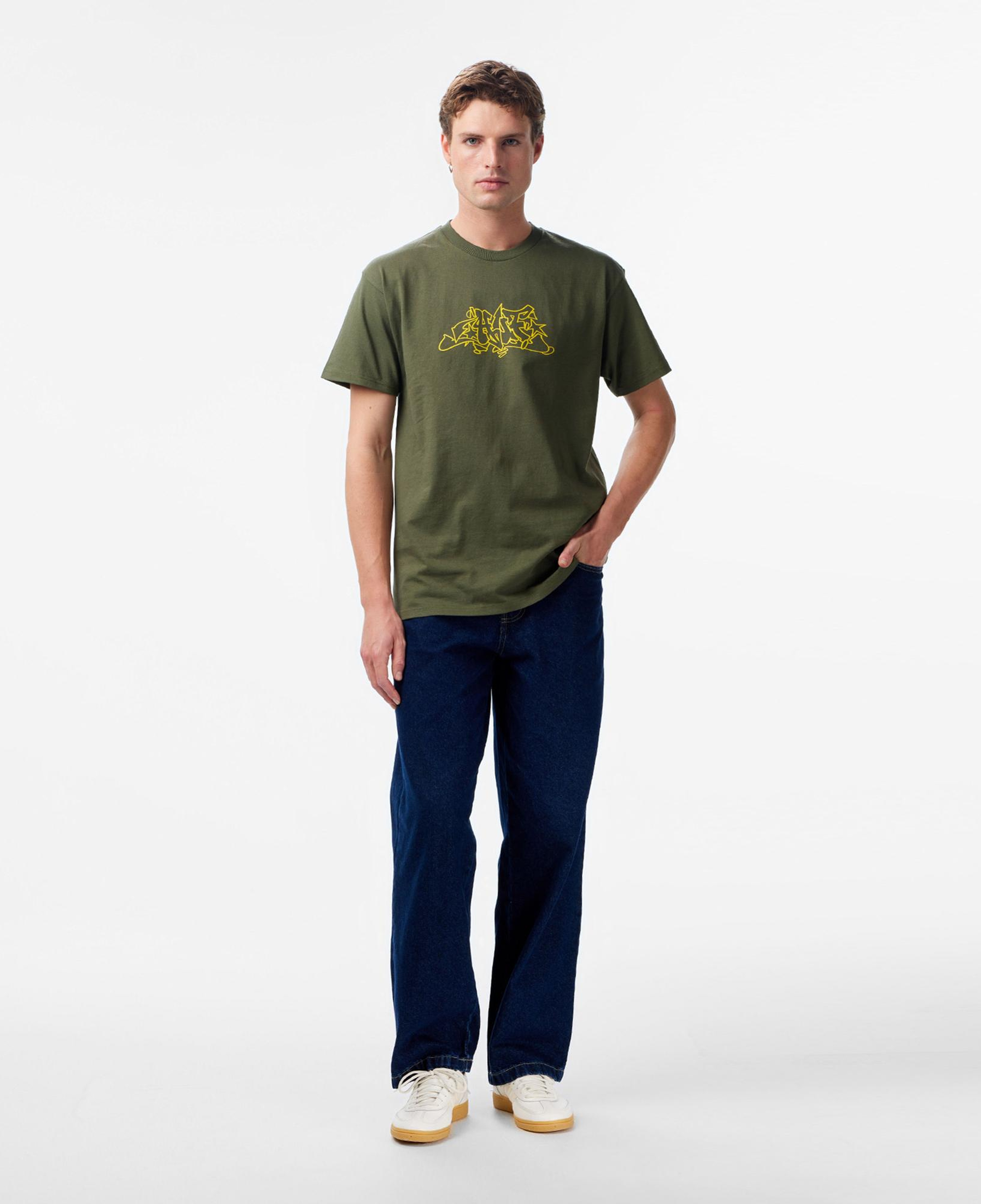 Huf Outline Erkek Gri T-Shirt