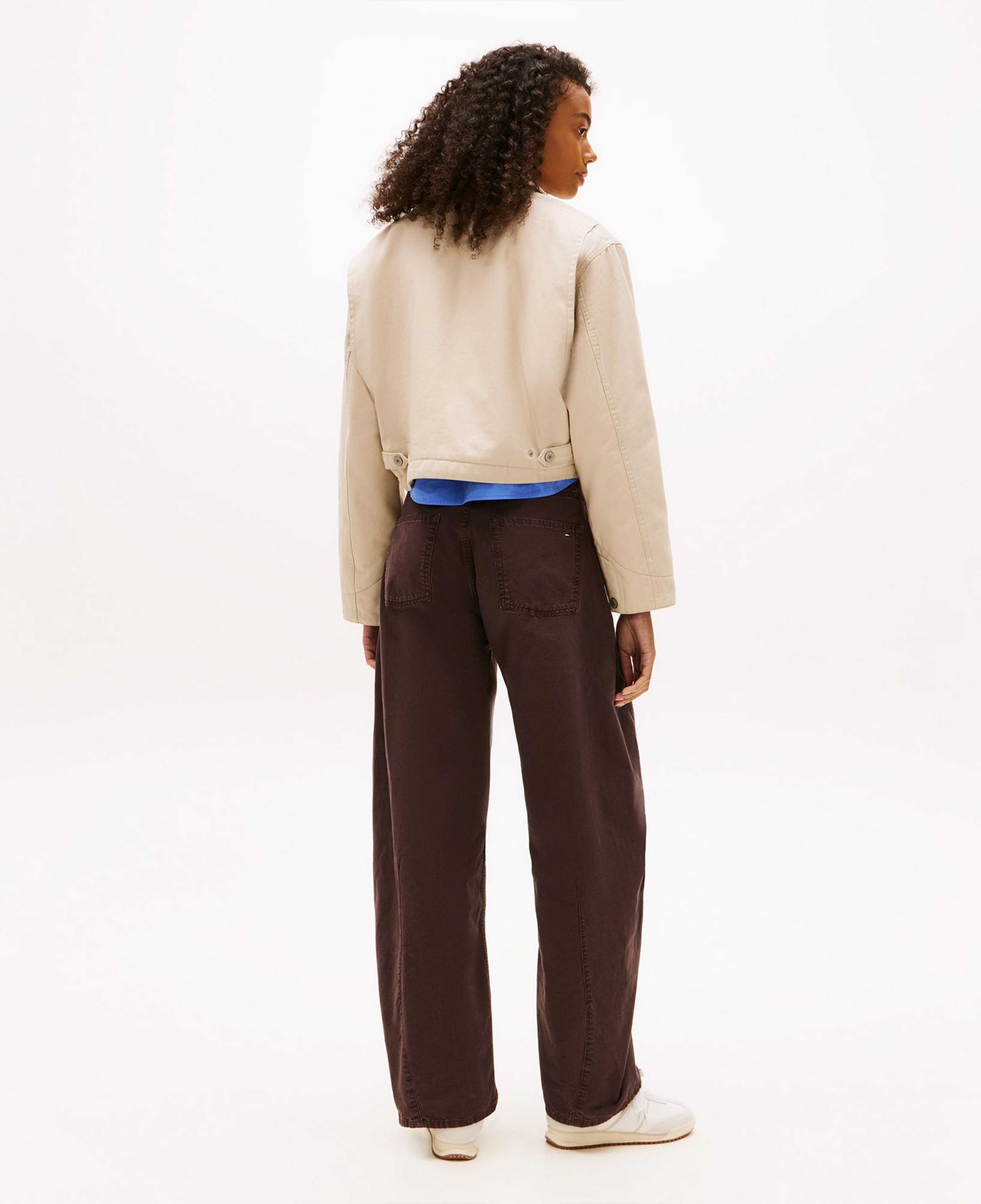 Tommy Hilfiger Cropped Workwear Kadın Bej Ceket