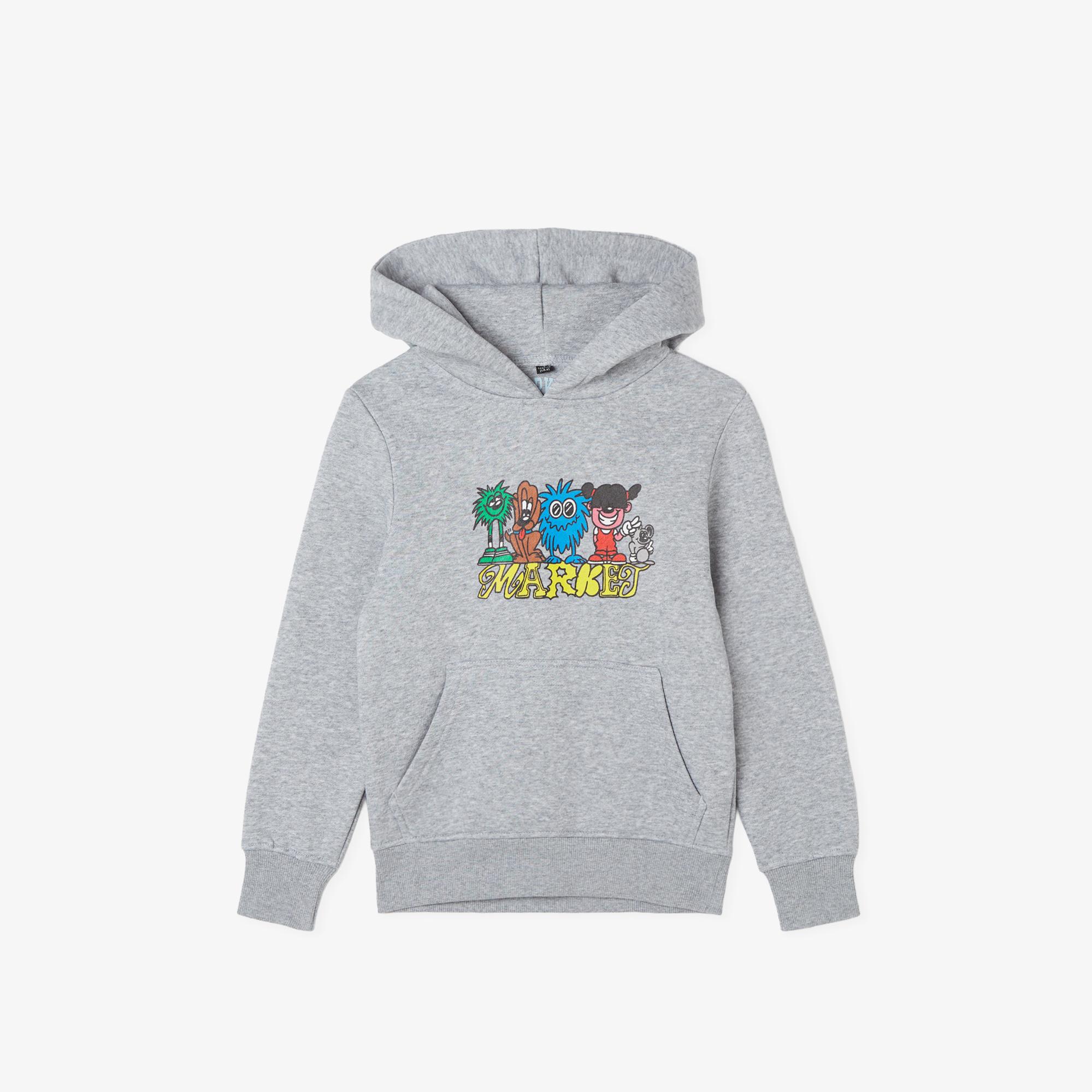 Market My Squad Çocuk Gri Hoodie