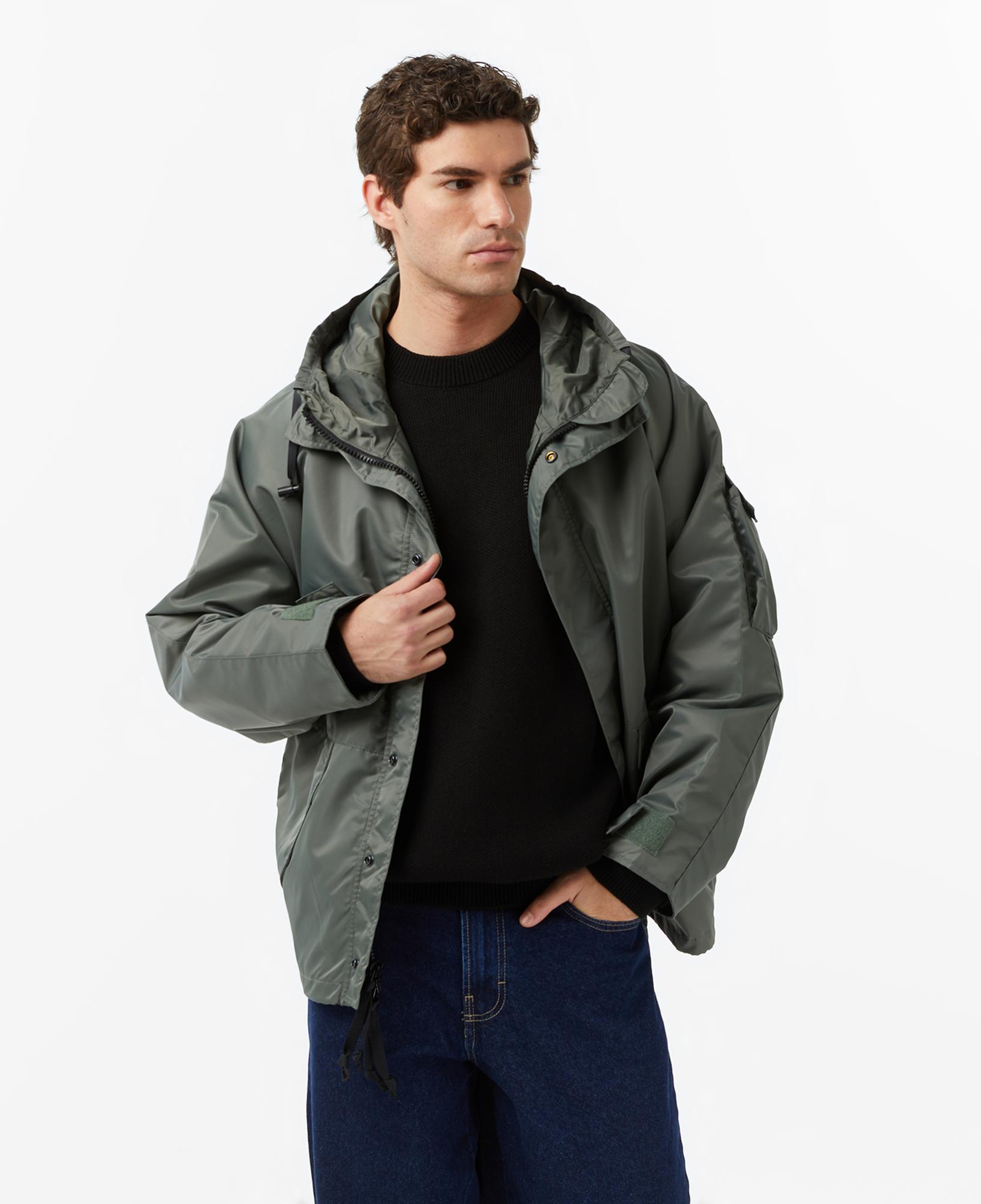 Alpha Industries N-3B Logo Oxford Erkek Yeşil Mont