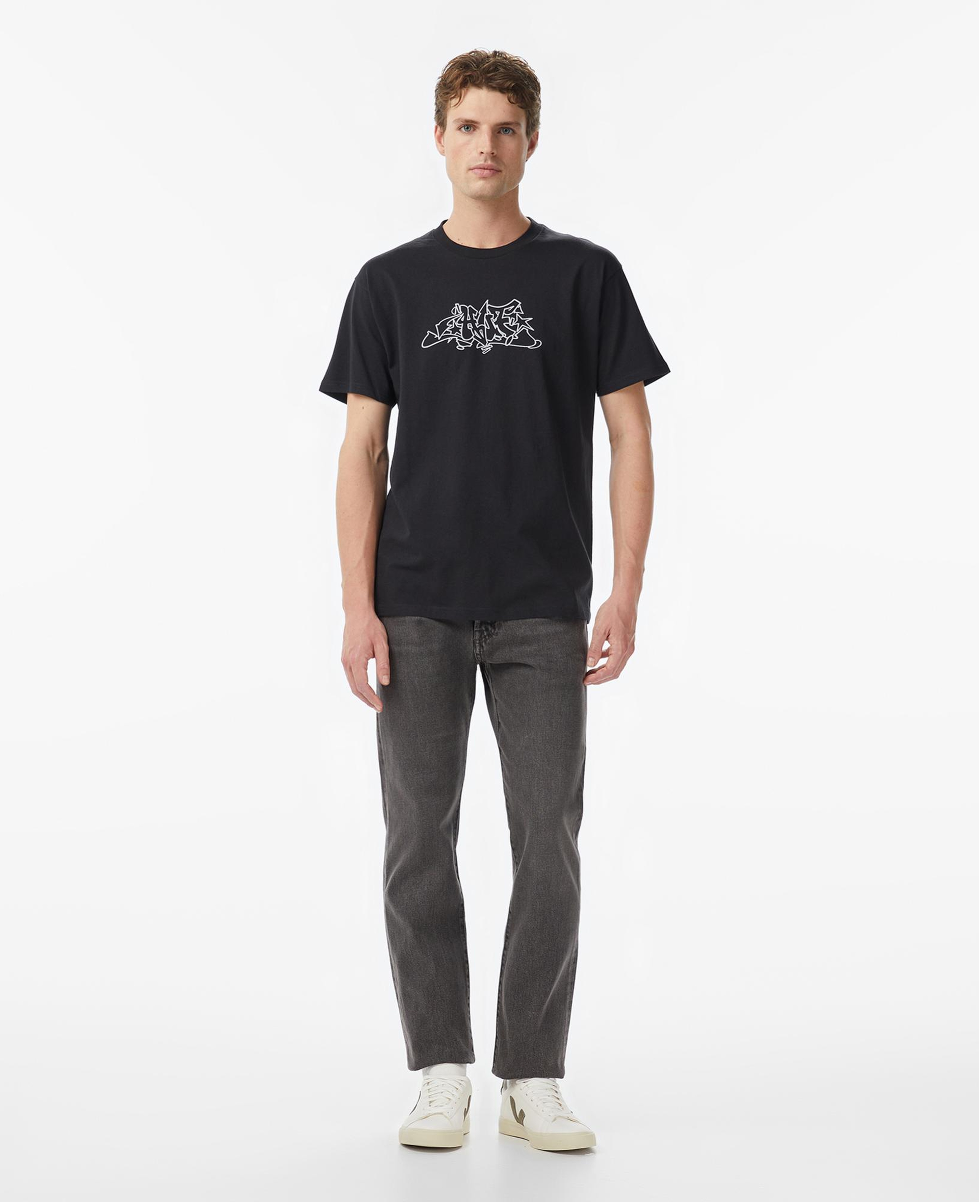 Huf Outline Erkek Siyah T-Shirt