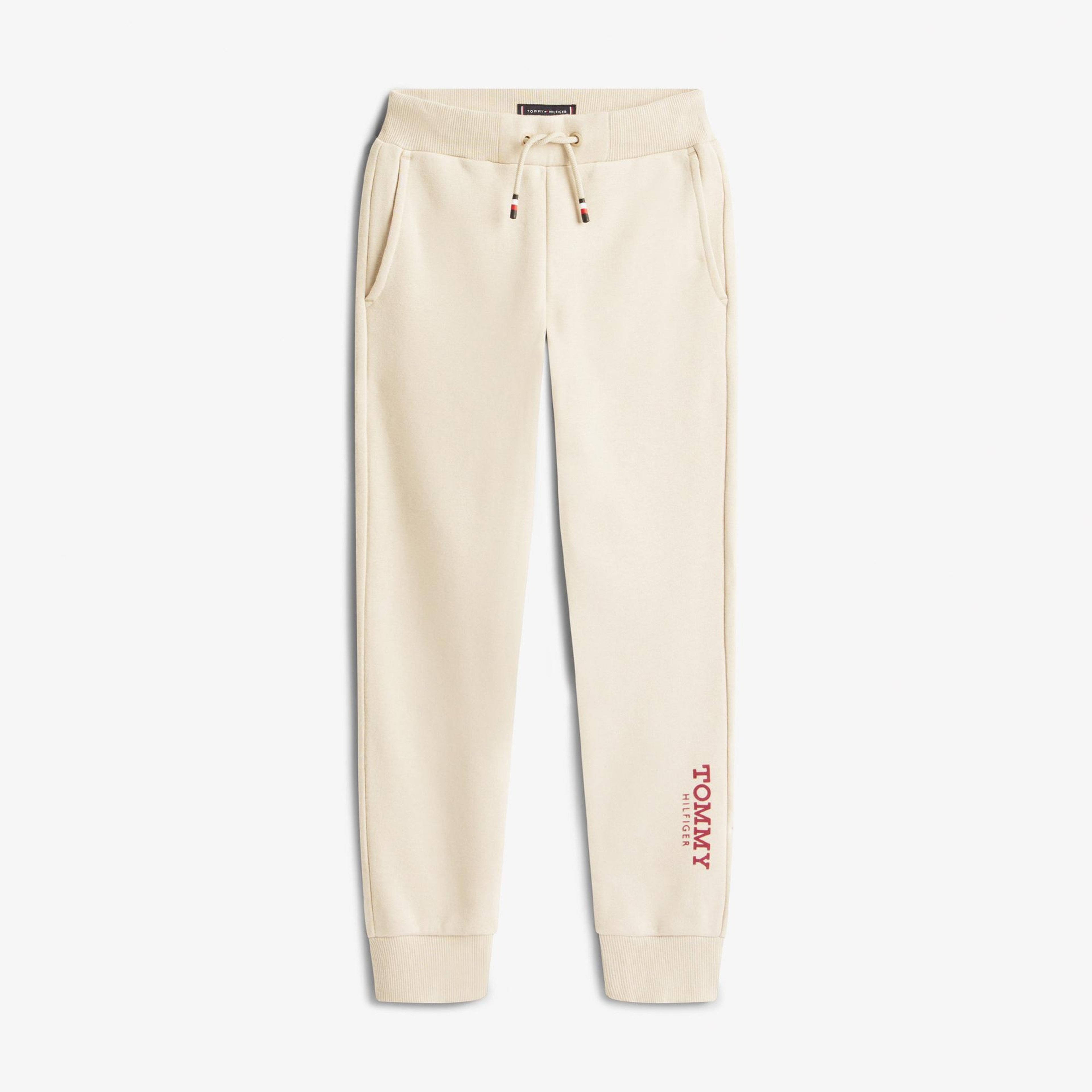 Tommy Hilfiger Monotype Print Graphic Çocuk Bej Eşofman Altı