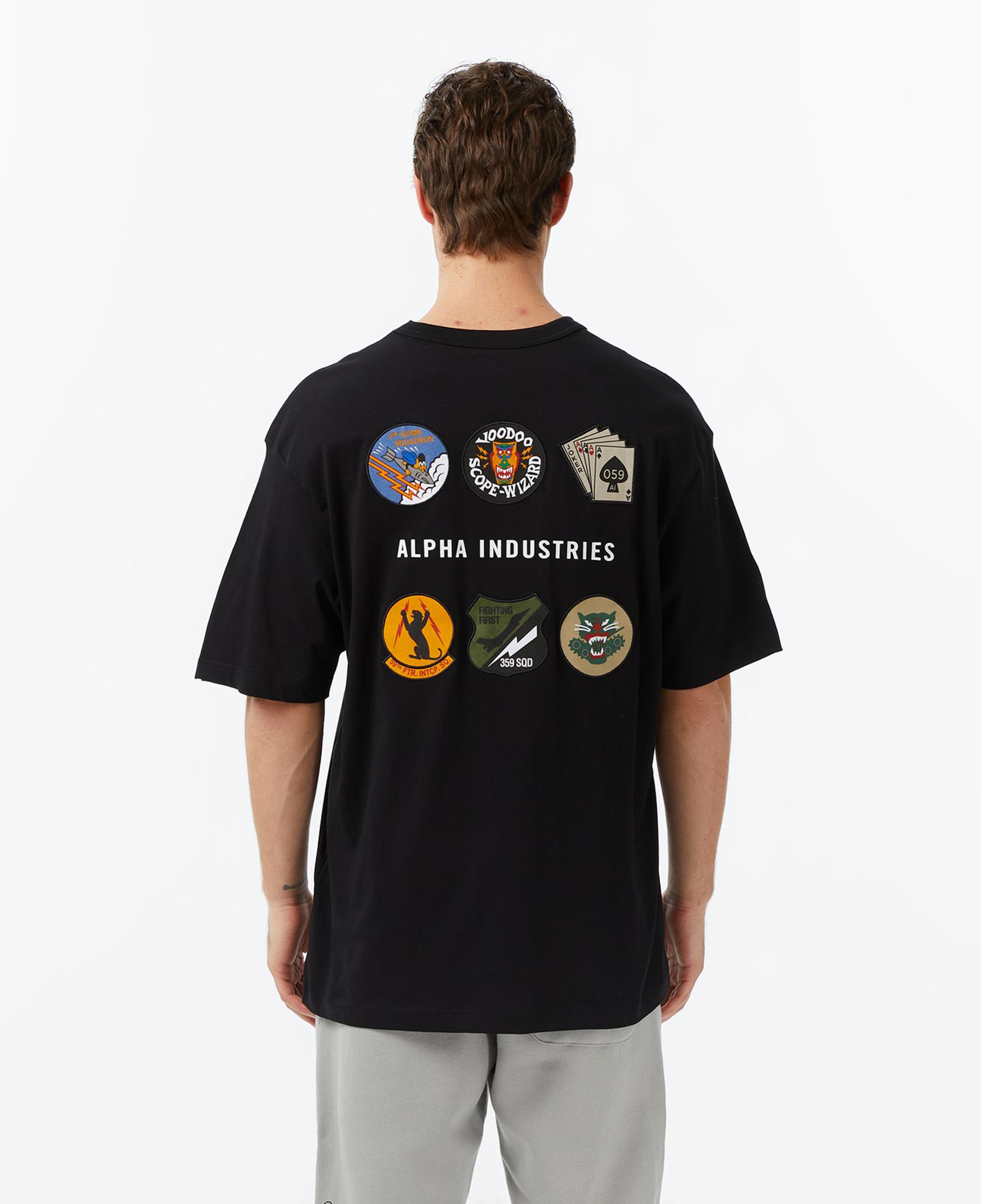 Alpha Indsutries Patched Erkek Siyah T-Shirt
