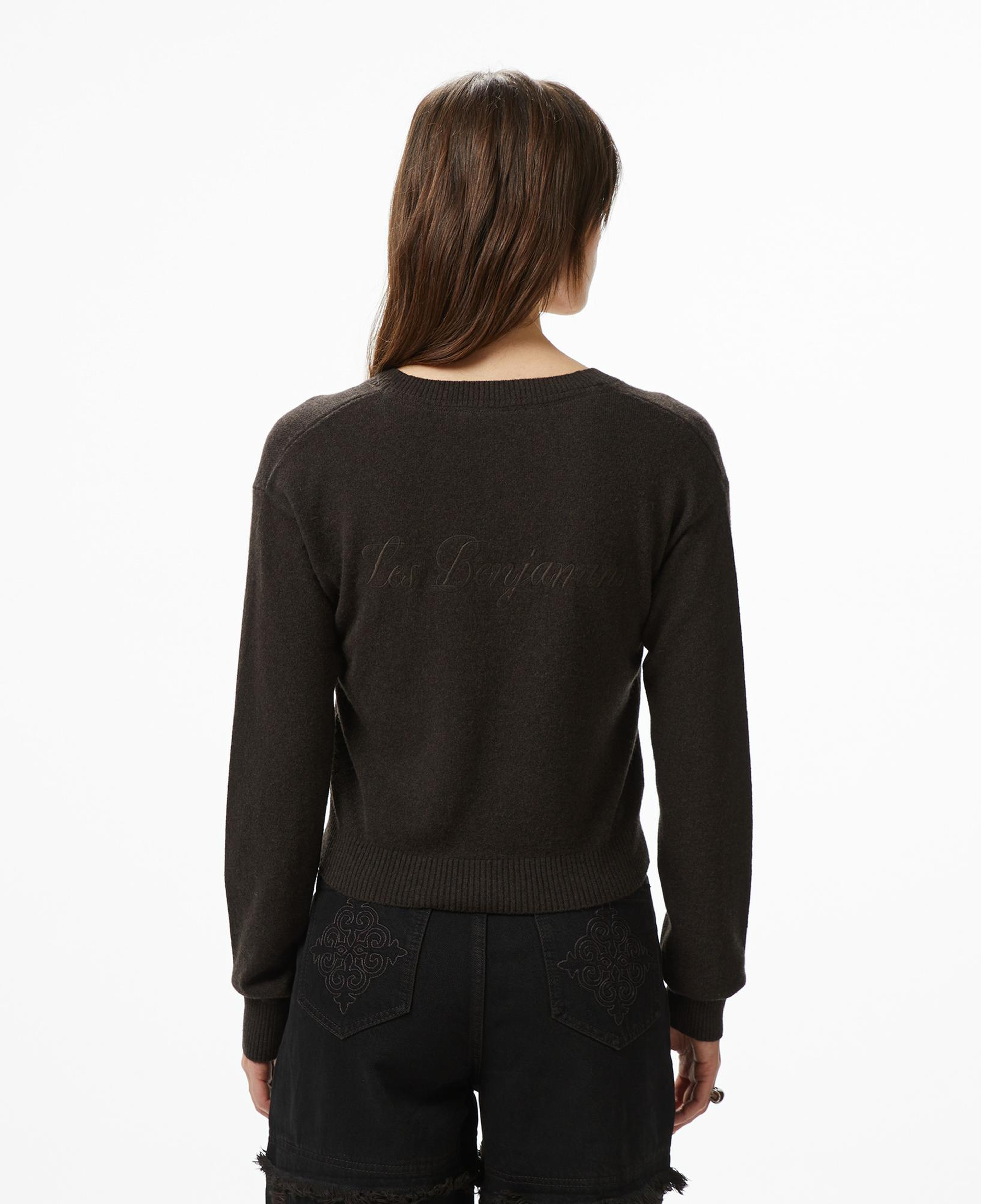 Les Benjamins Classic Fit Kadın Kahverengi Triko