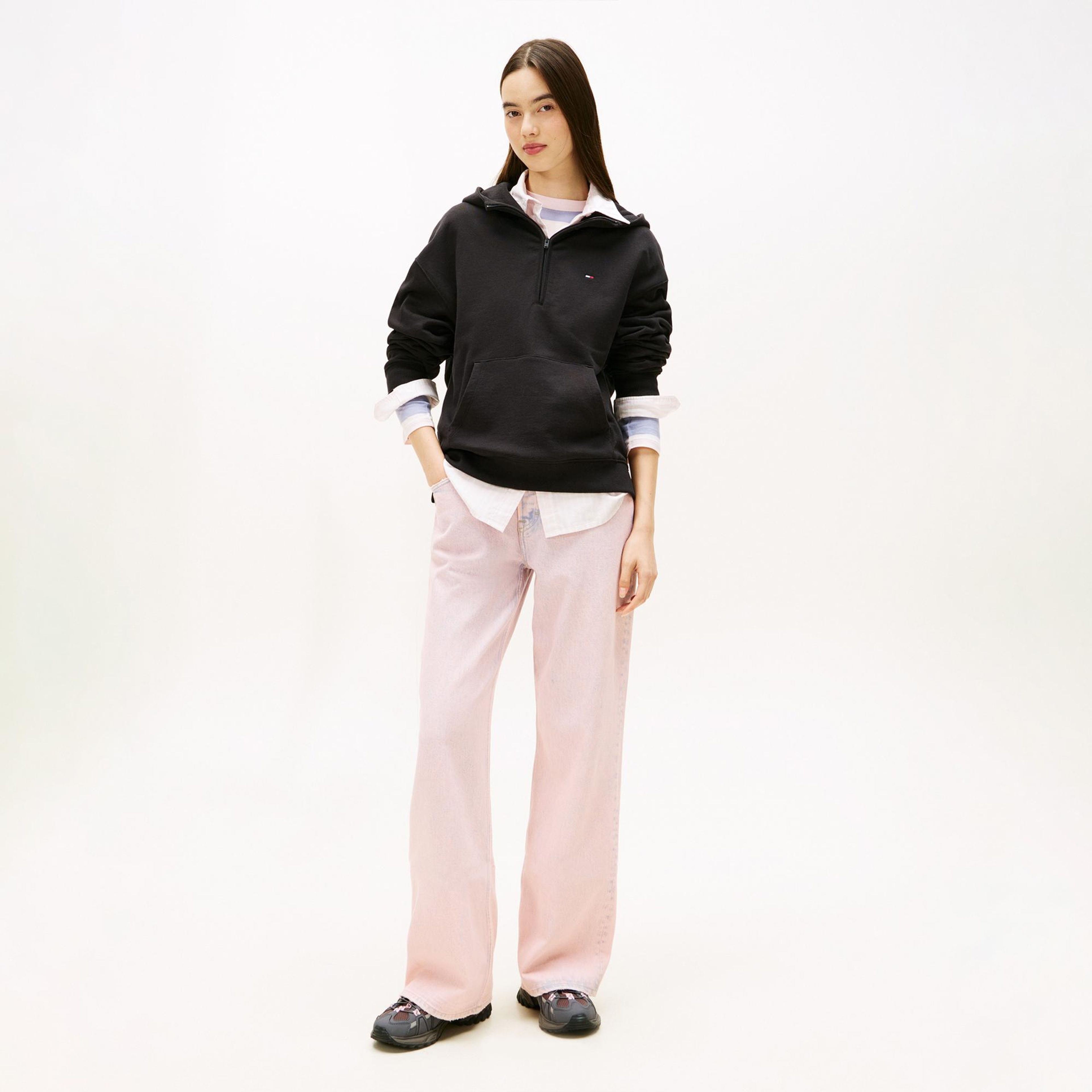 Tommy Hilfiger Kadın Siyah Sweatshirt