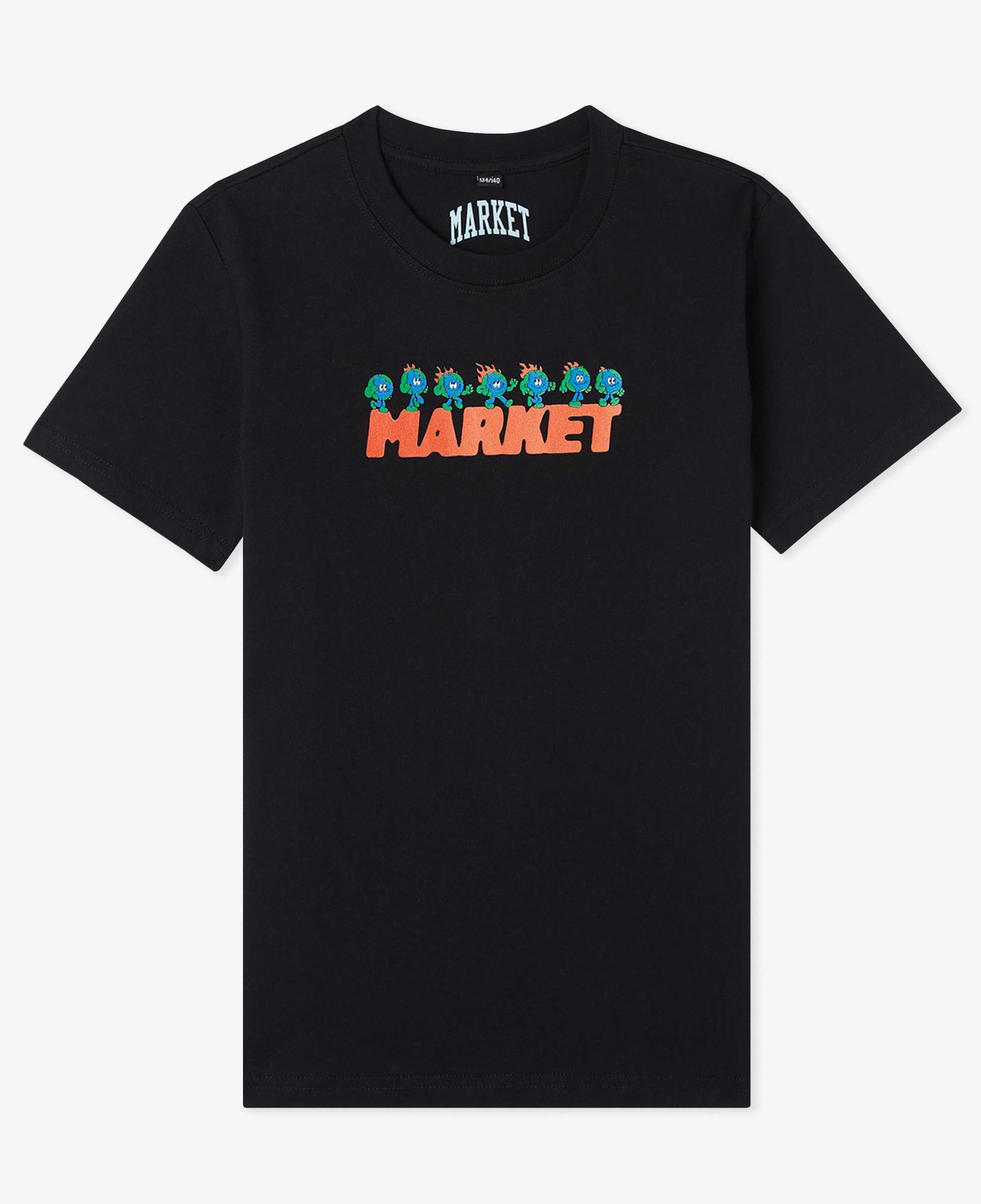 Market Fire Frolic Çocuk Siyah T-Shirt