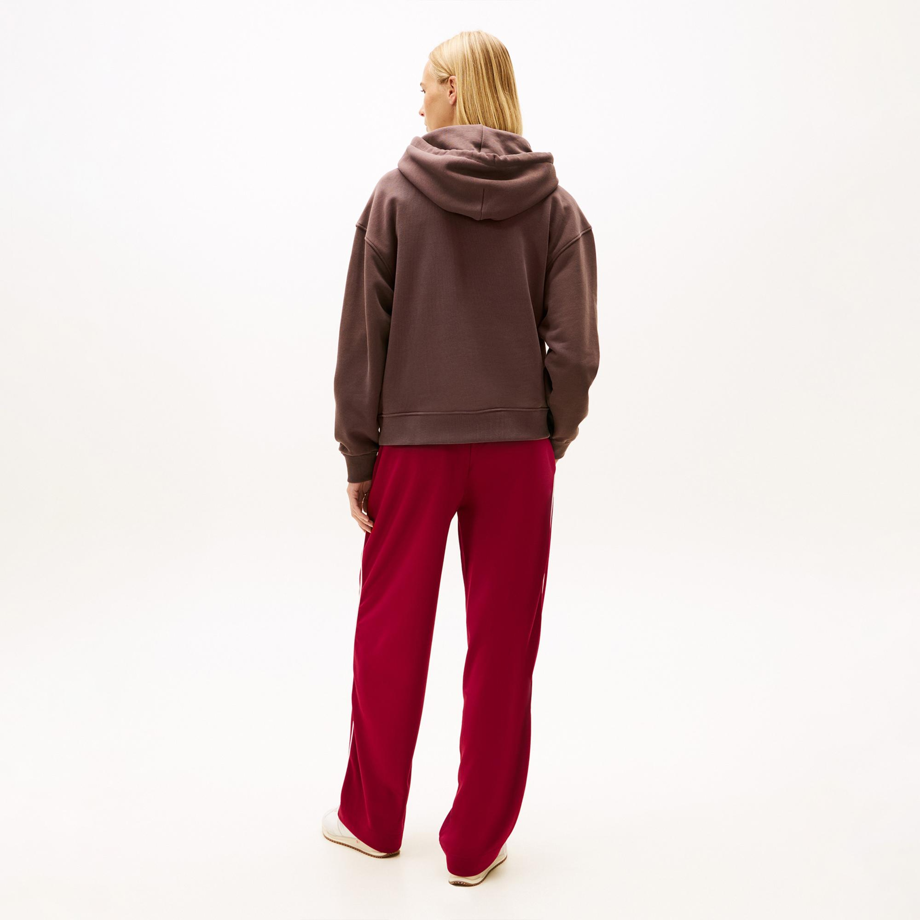 Tommy Hilfiger Bxy Badge Kadın Kahverengi Sweatshirt