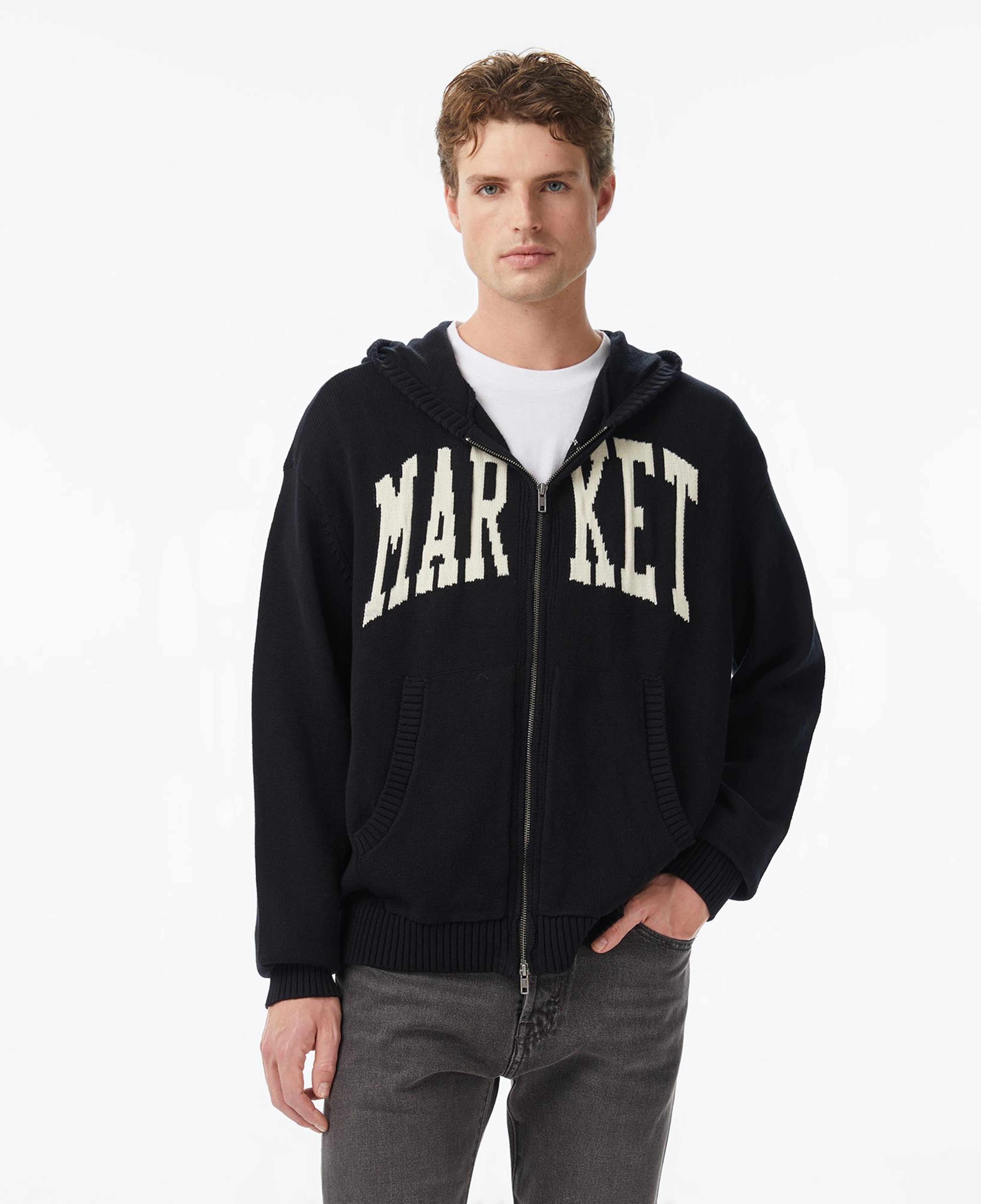 Market Classic Full Zip Erkek Gri Sweatshirt