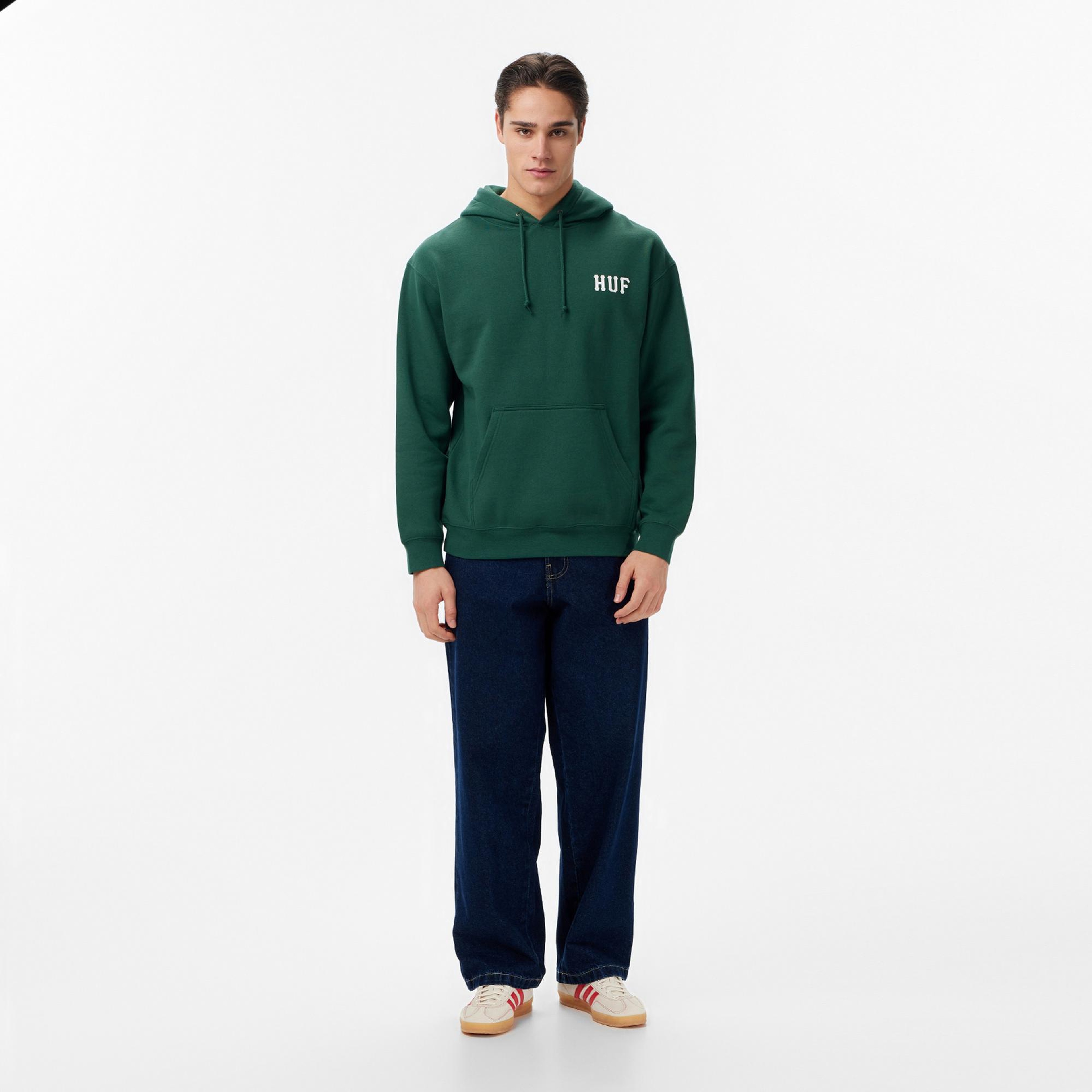 Huf Classic Pullover Erkek Yeşil Sweatshirt