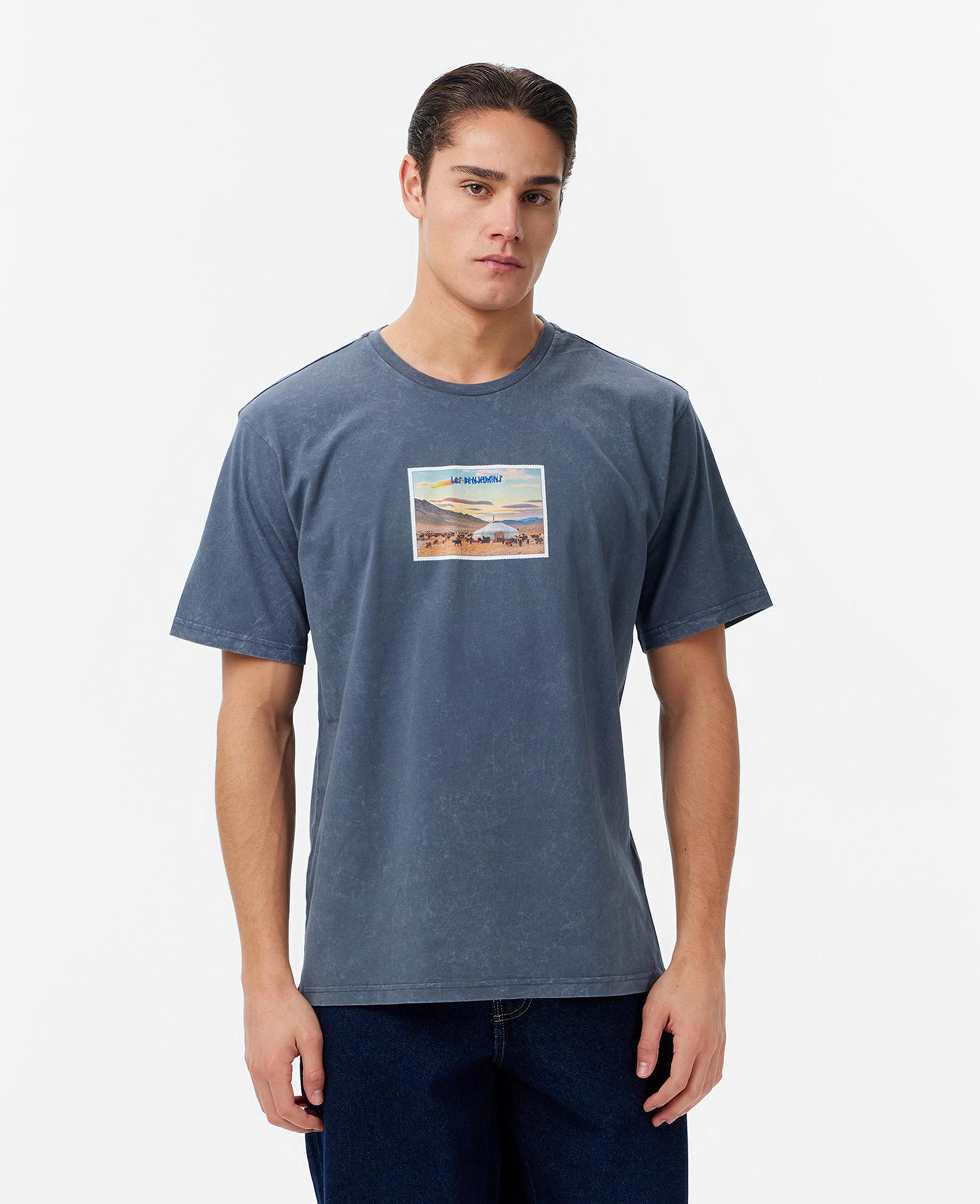 Les Benjamins Regular Fit Erkek Mavi T-Shirt