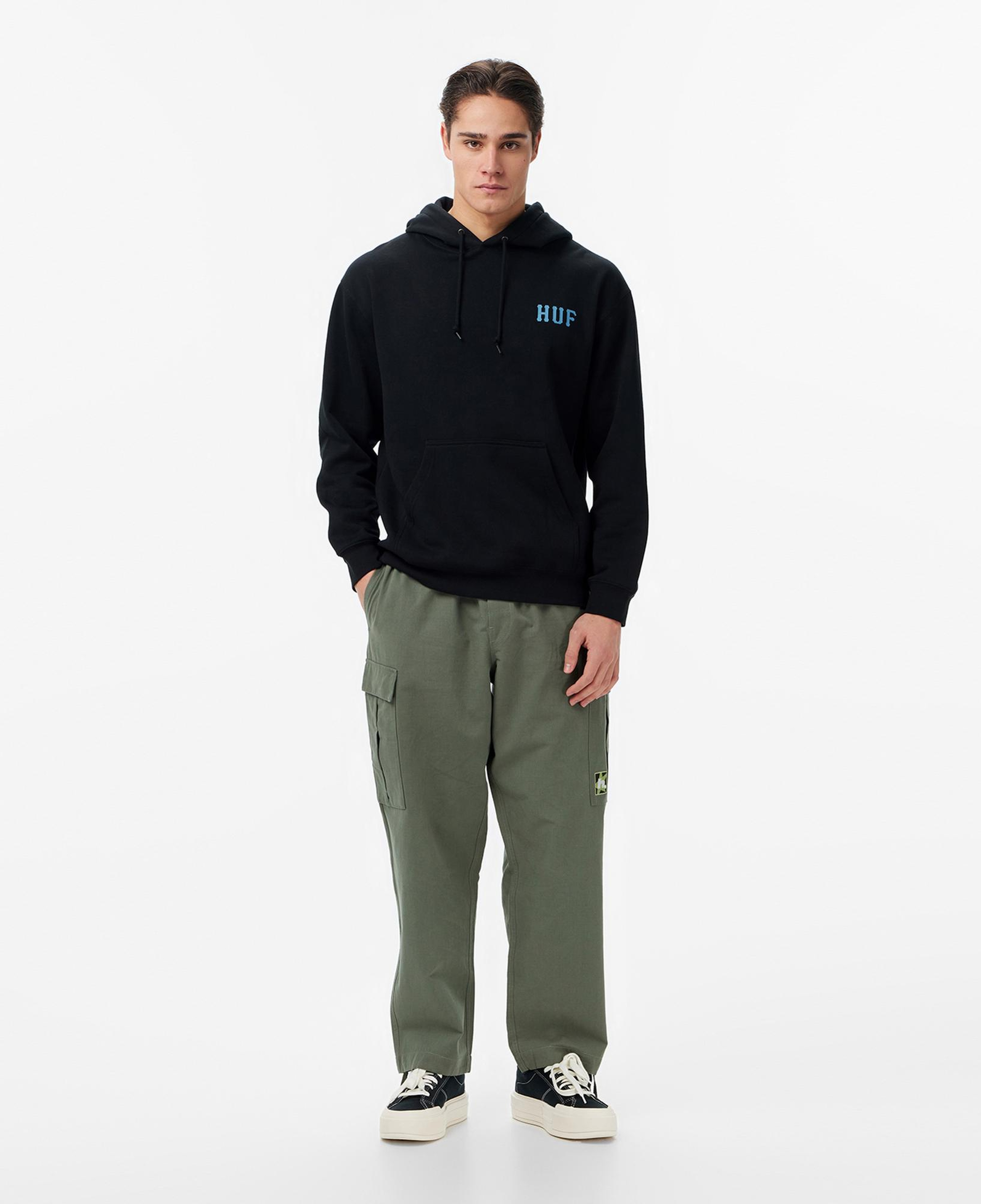 Huf Classic Pullover Erkek Siyah Sweatshirt