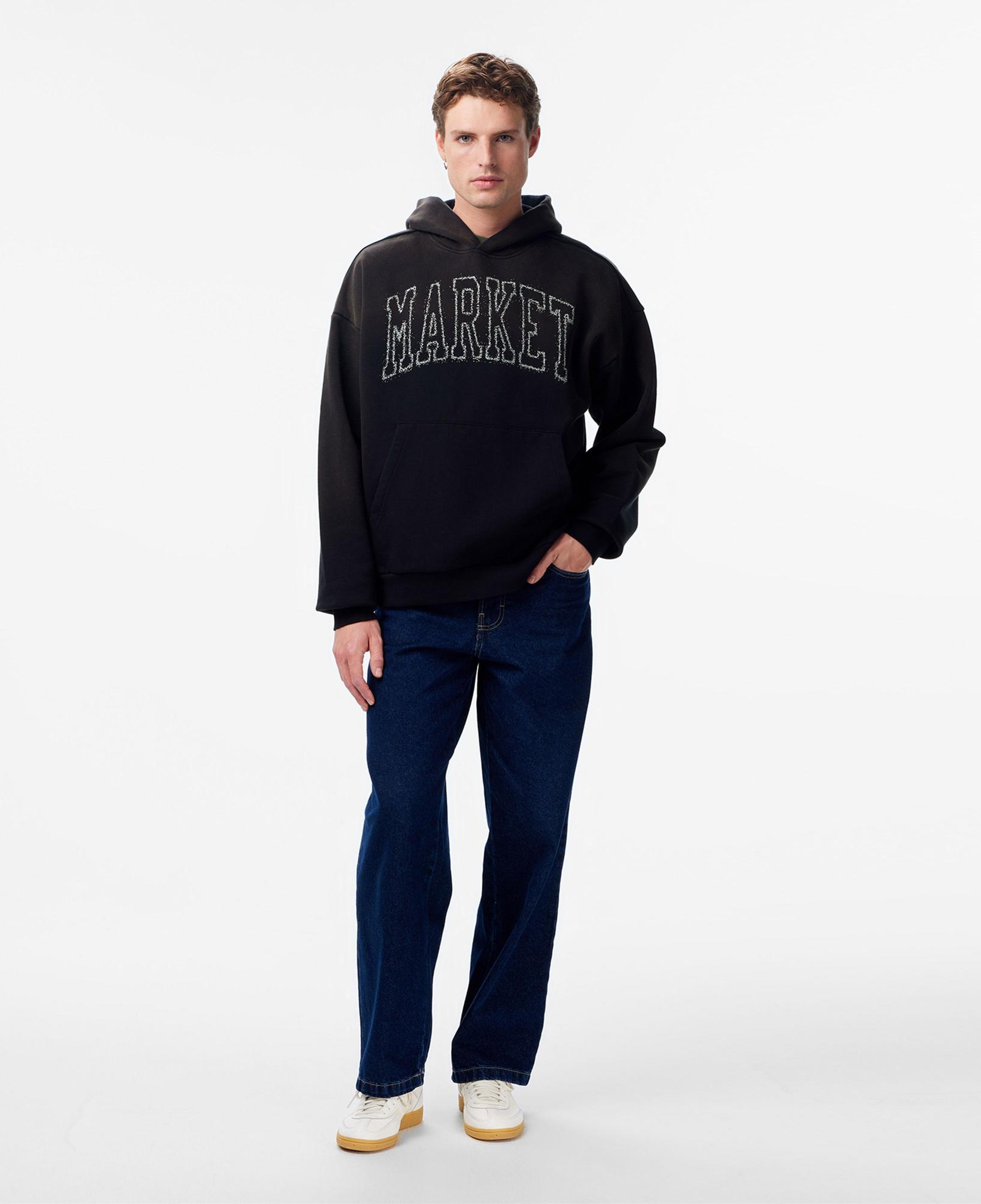 Market Vintage Arc Erkek Gri Hoodie