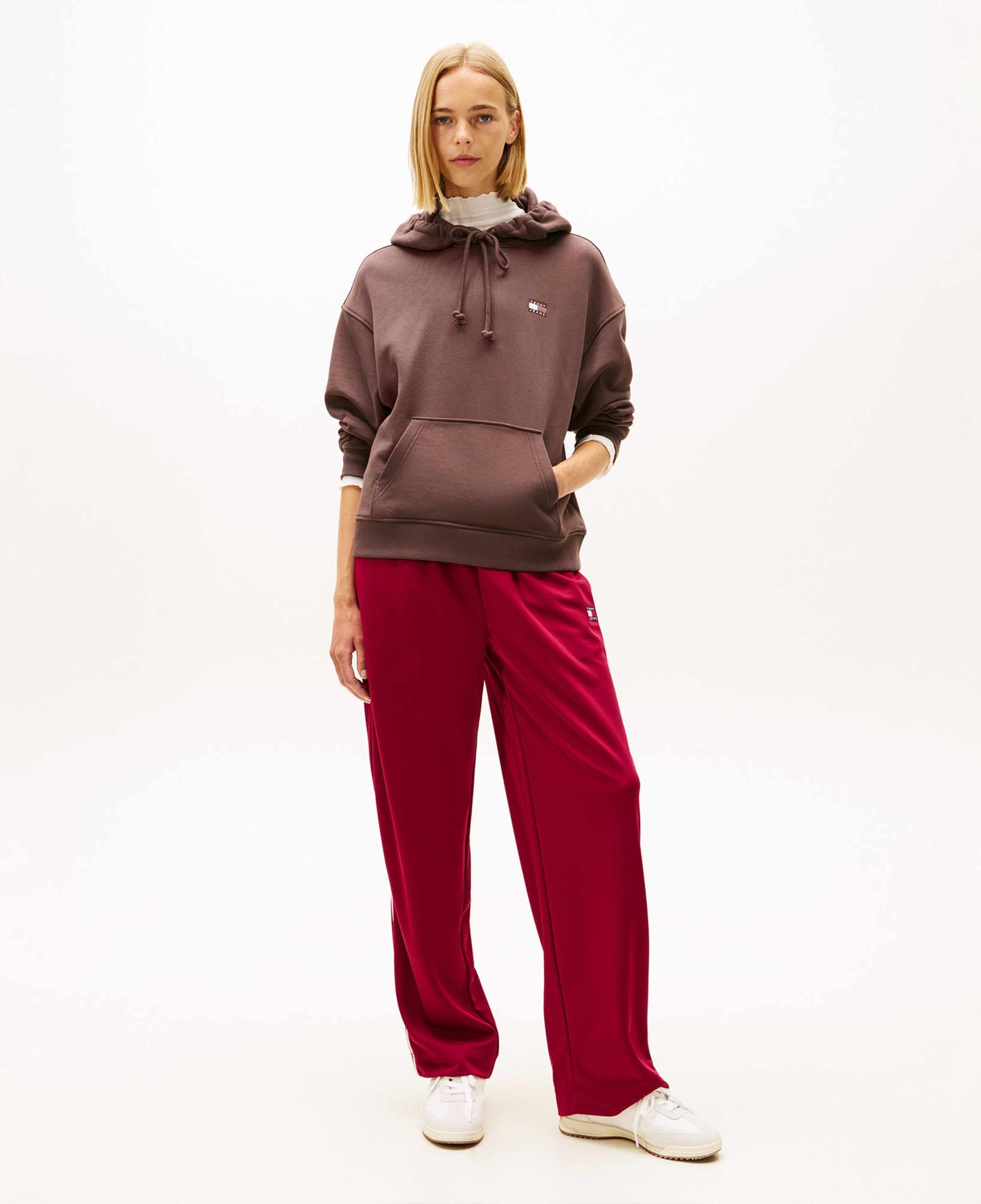 Tommy Hilfiger Bxy Badge Kadın Kahverengi Sweatshirt