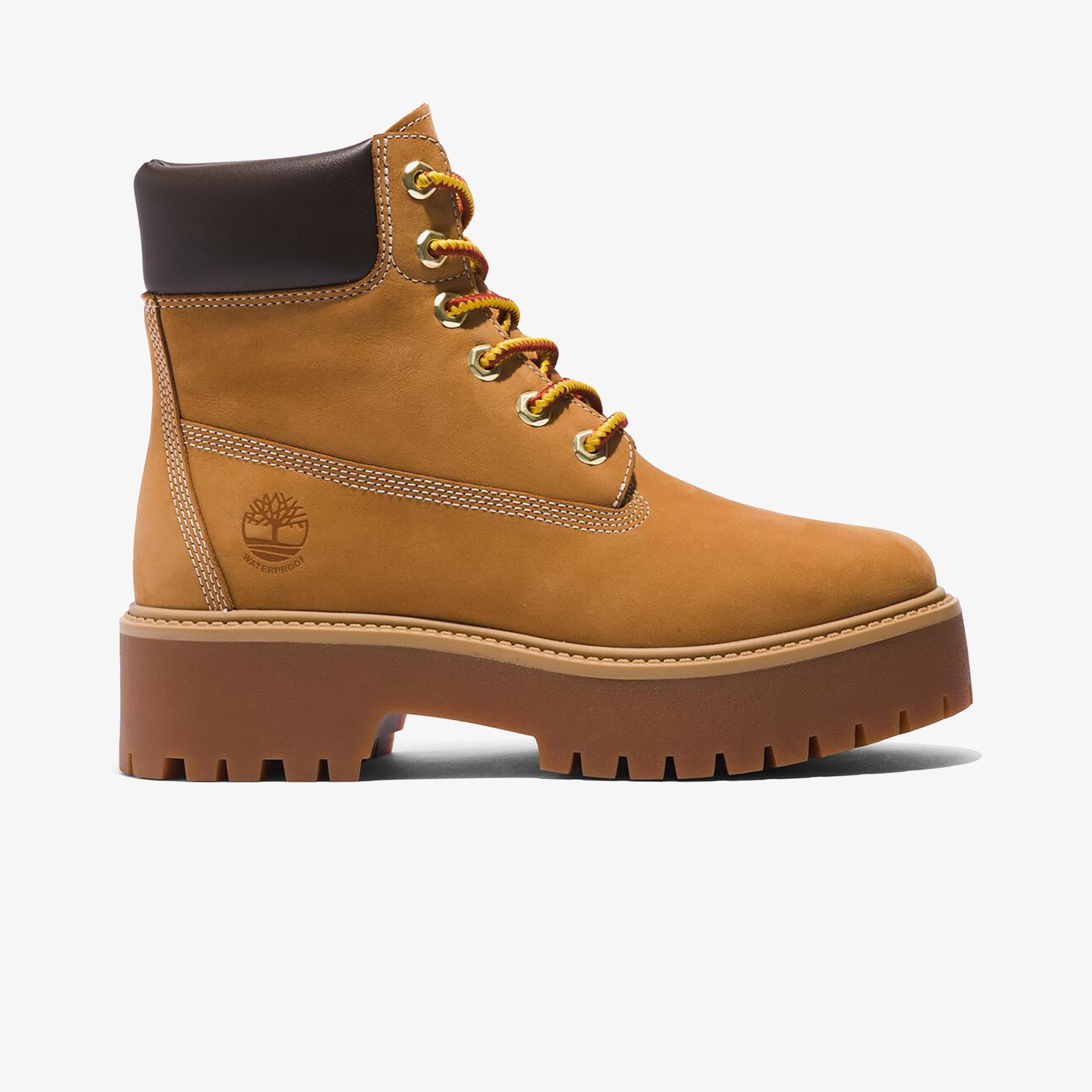 Timberland Stone Street 15 cm Su Geçirmez Platform Kadın Krem Bot