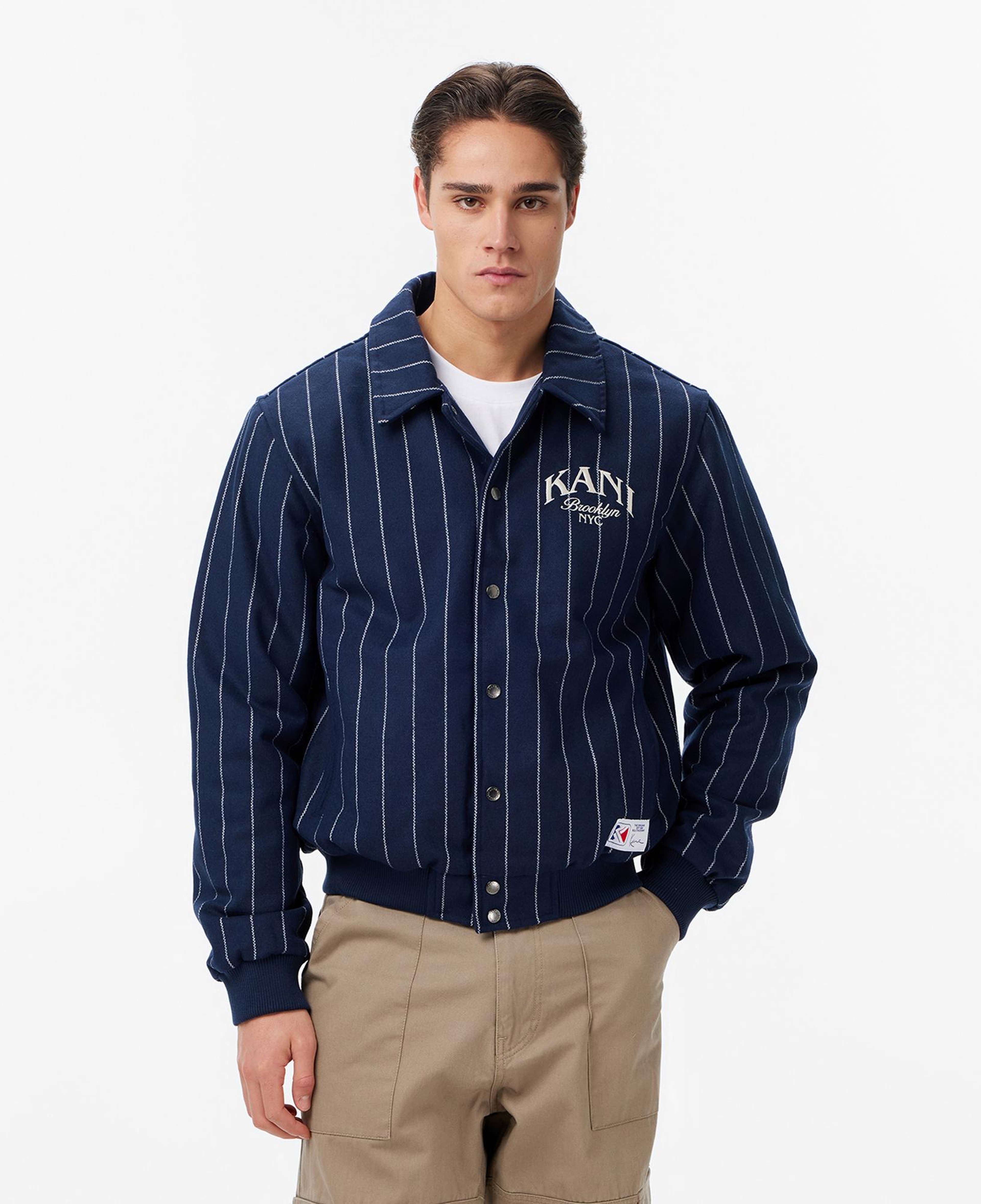 Karl Kani Pinstripes Wool Erkek Mavi Ceket