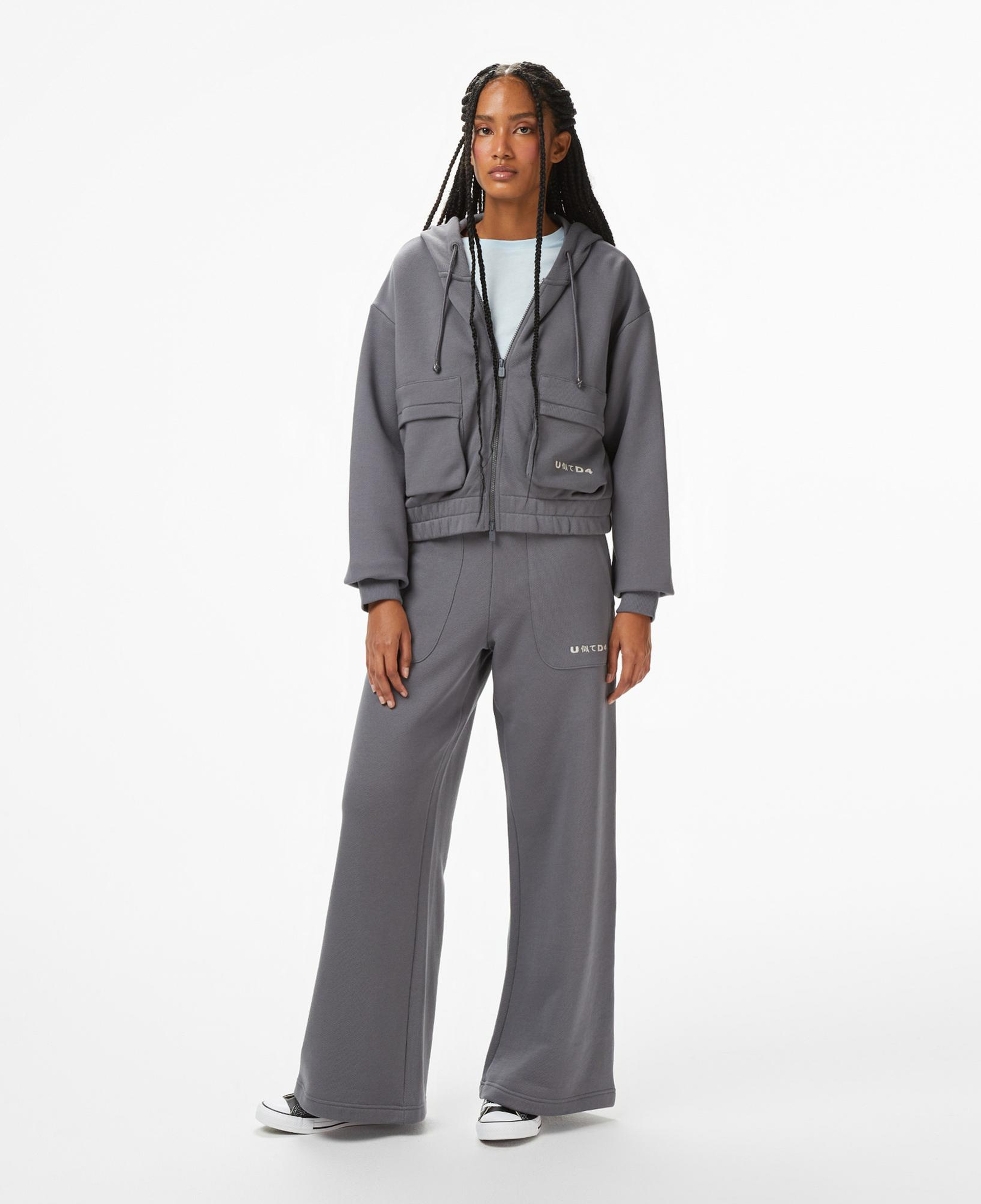 UNITED4 Kadın Gri Sweatshirt