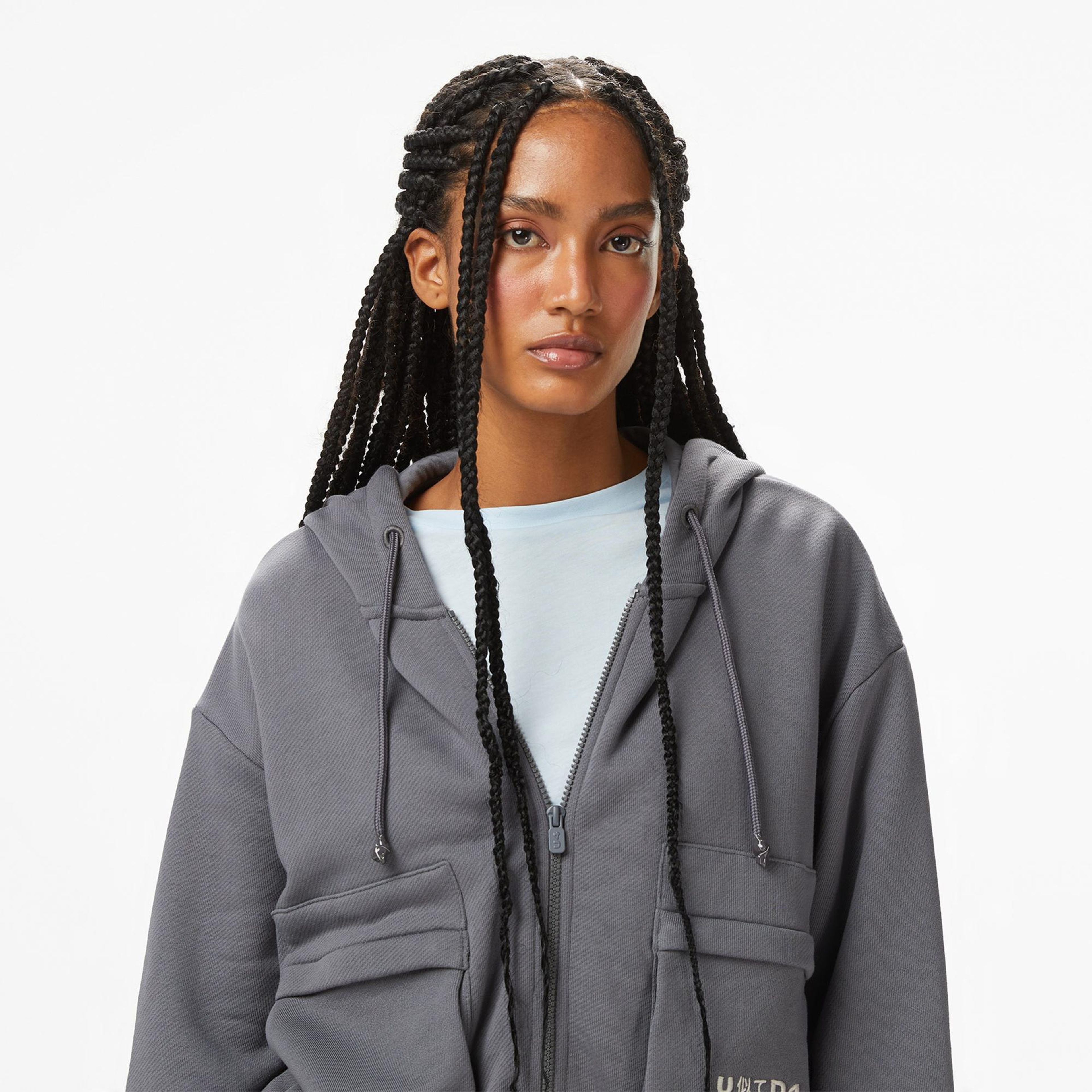 UNITED4 Kadın Gri Sweatshirt