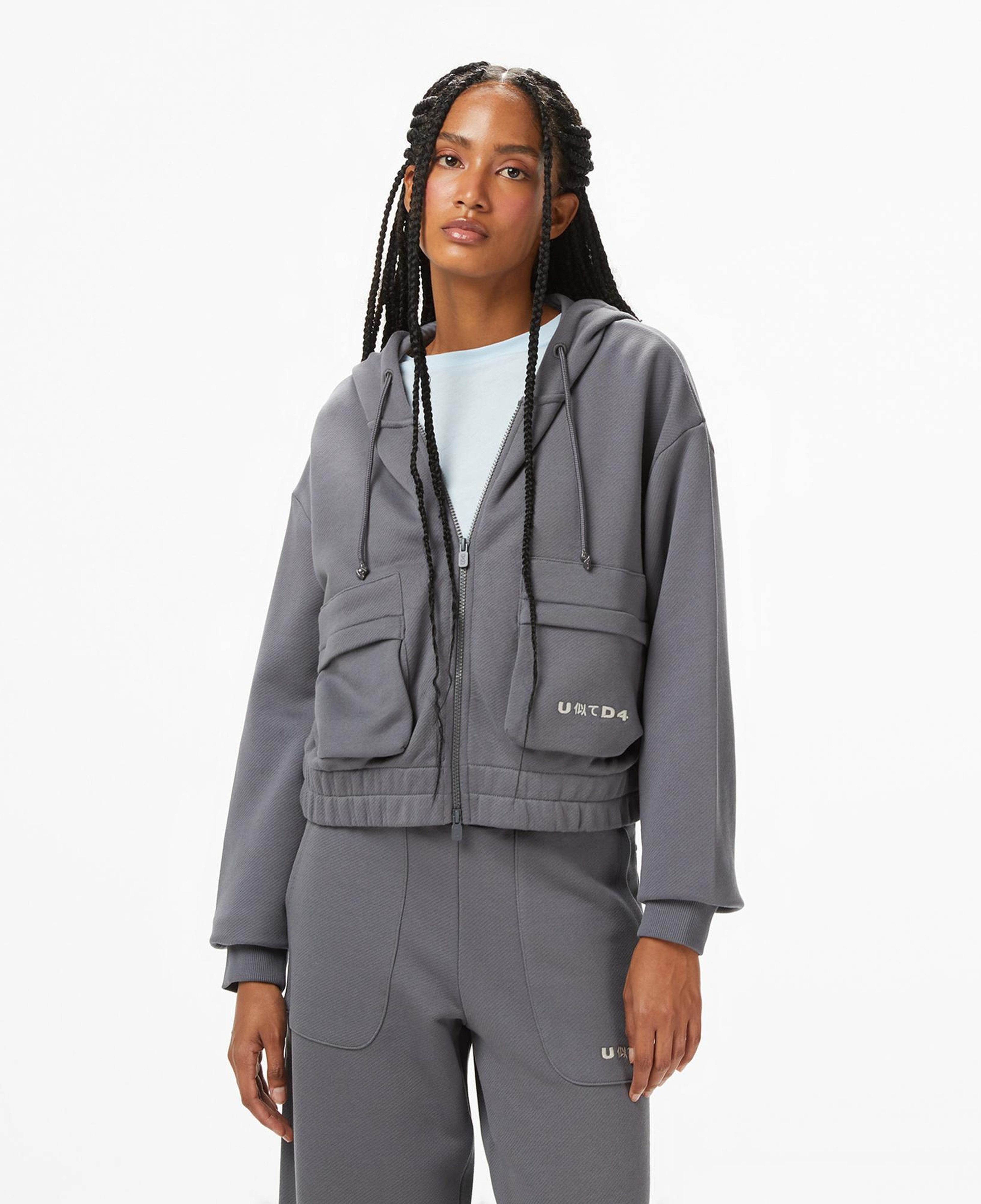 UNITED4 Kadın Gri Sweatshirt