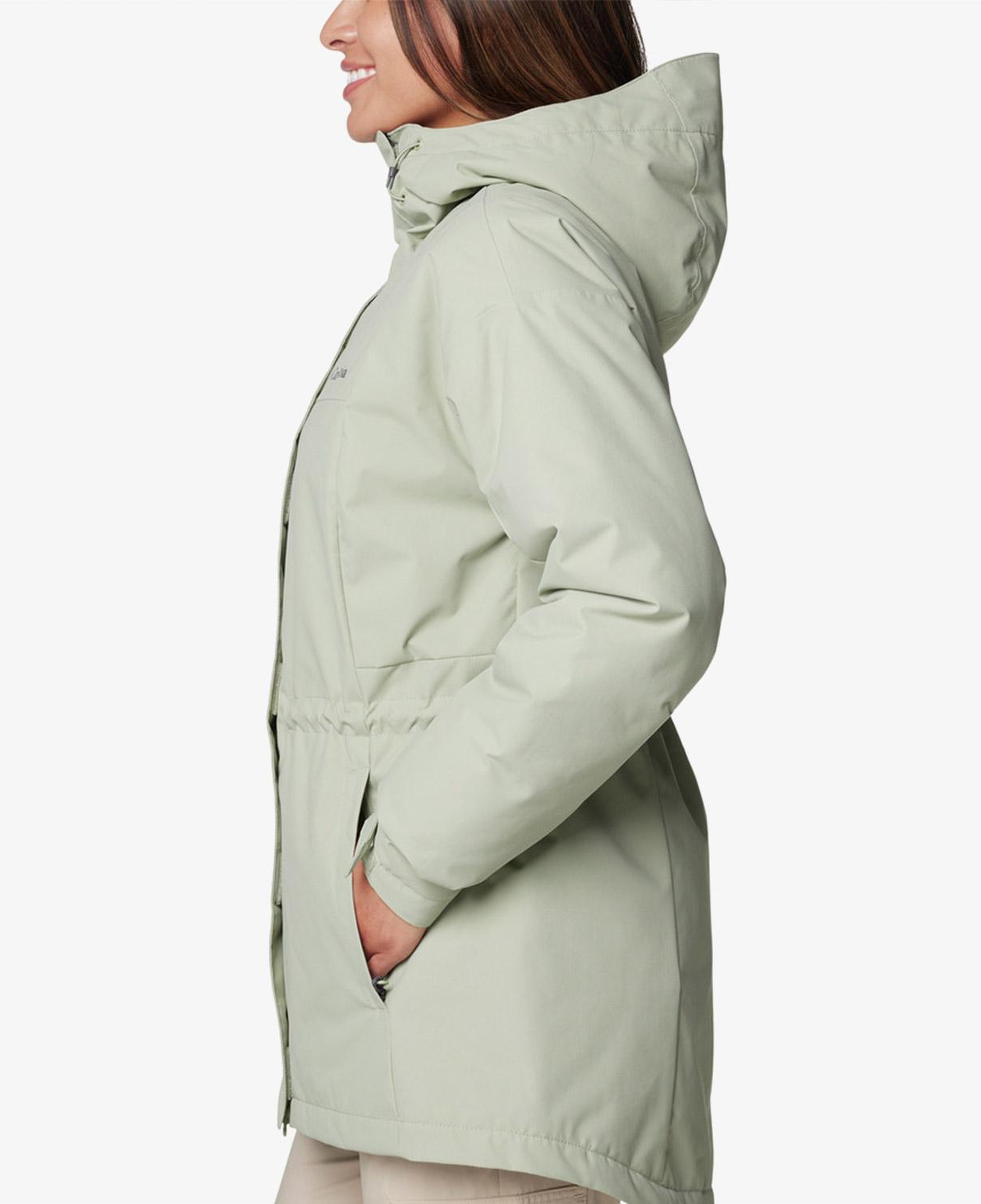 Columbia Siyah Hikebound II Long Insulated Kadın Yeşil Mont