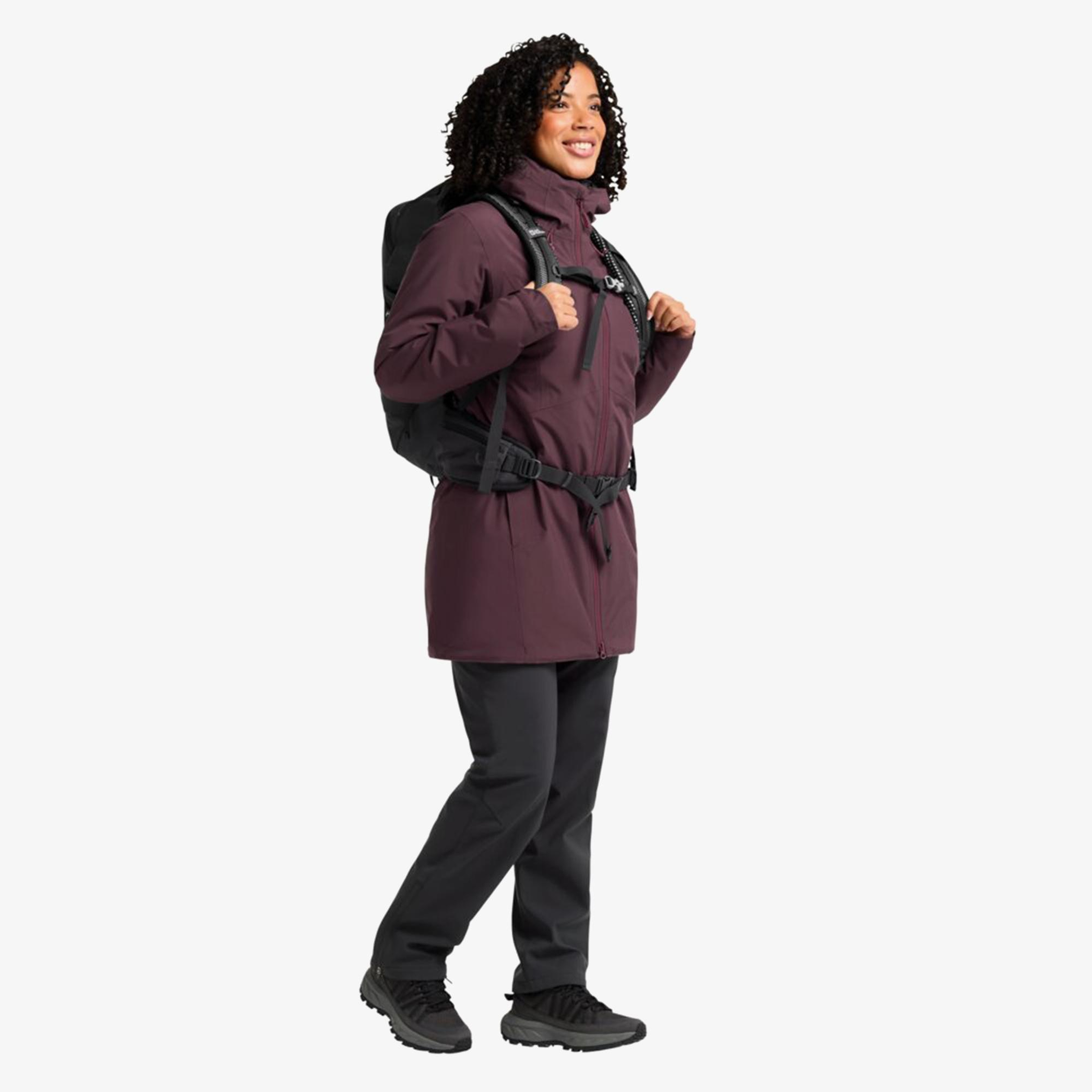 Jack Wolfskin Heidelstein Insulated Kadın Mor Ceket